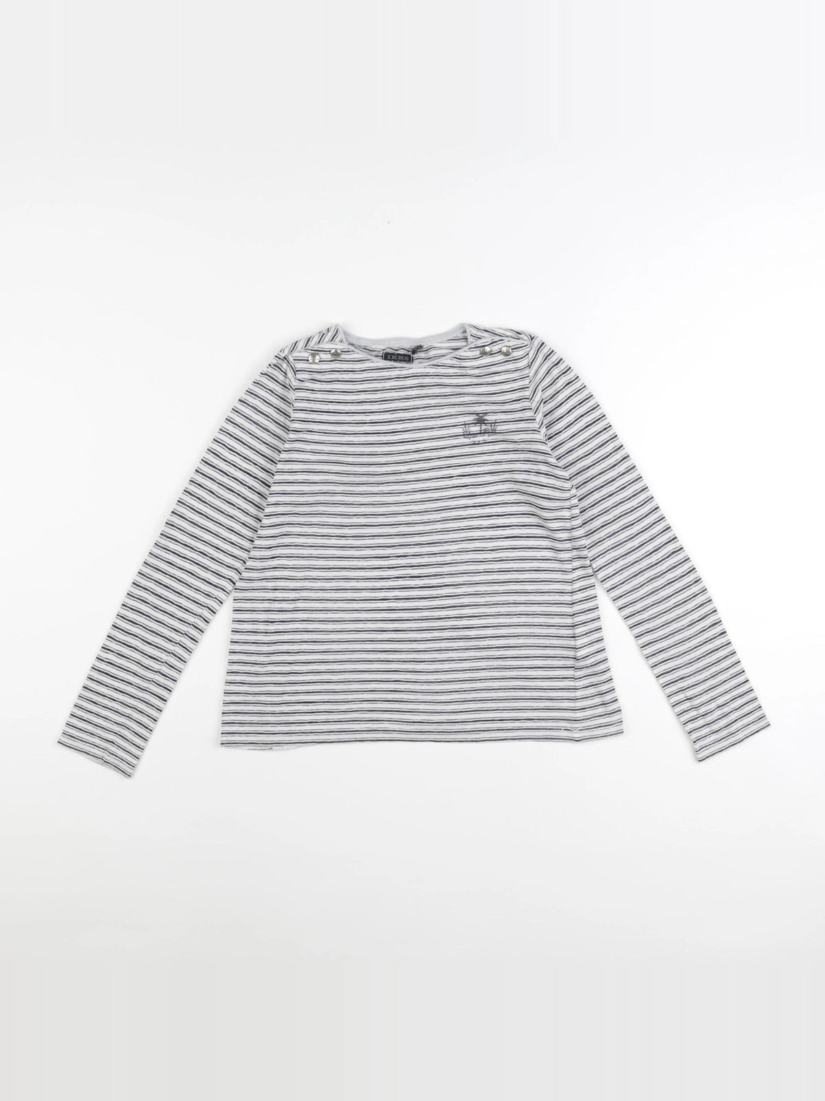 IKKS - tee-shirt bleu, blanc - 10 ans