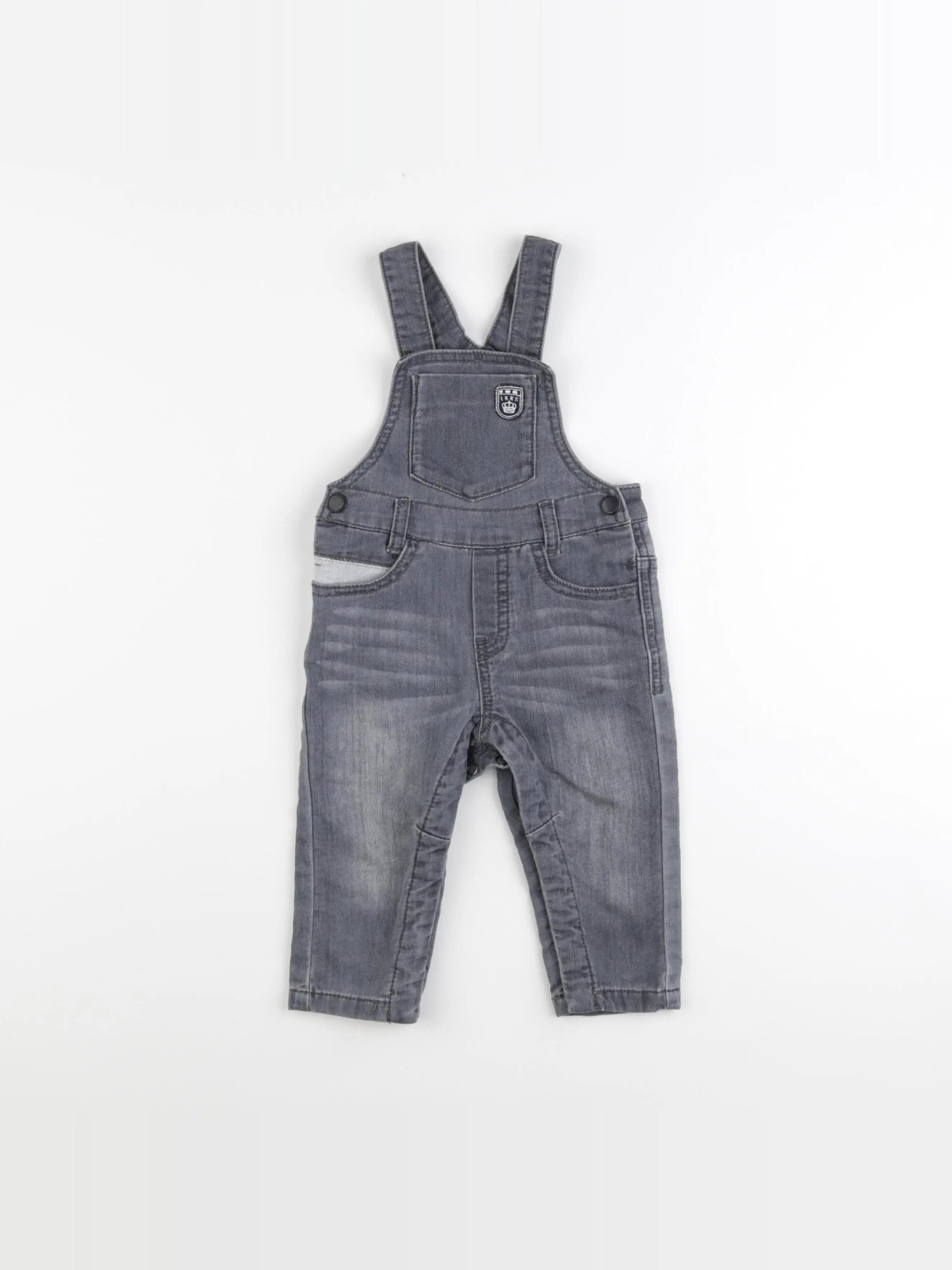 IKKS - salopette gris - 12 mois