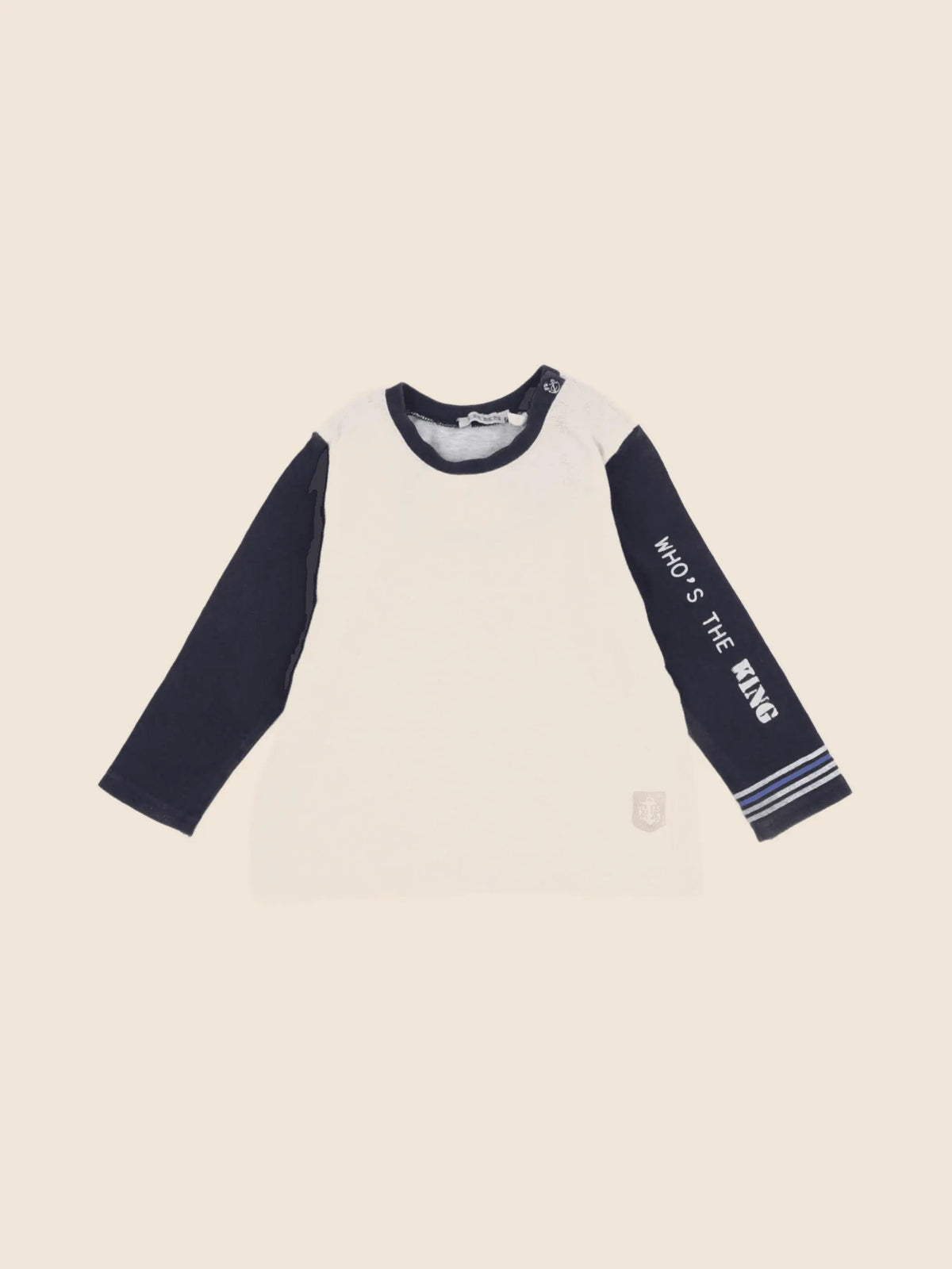 IKKS - tee-shirt gris, bleu - 12 mois