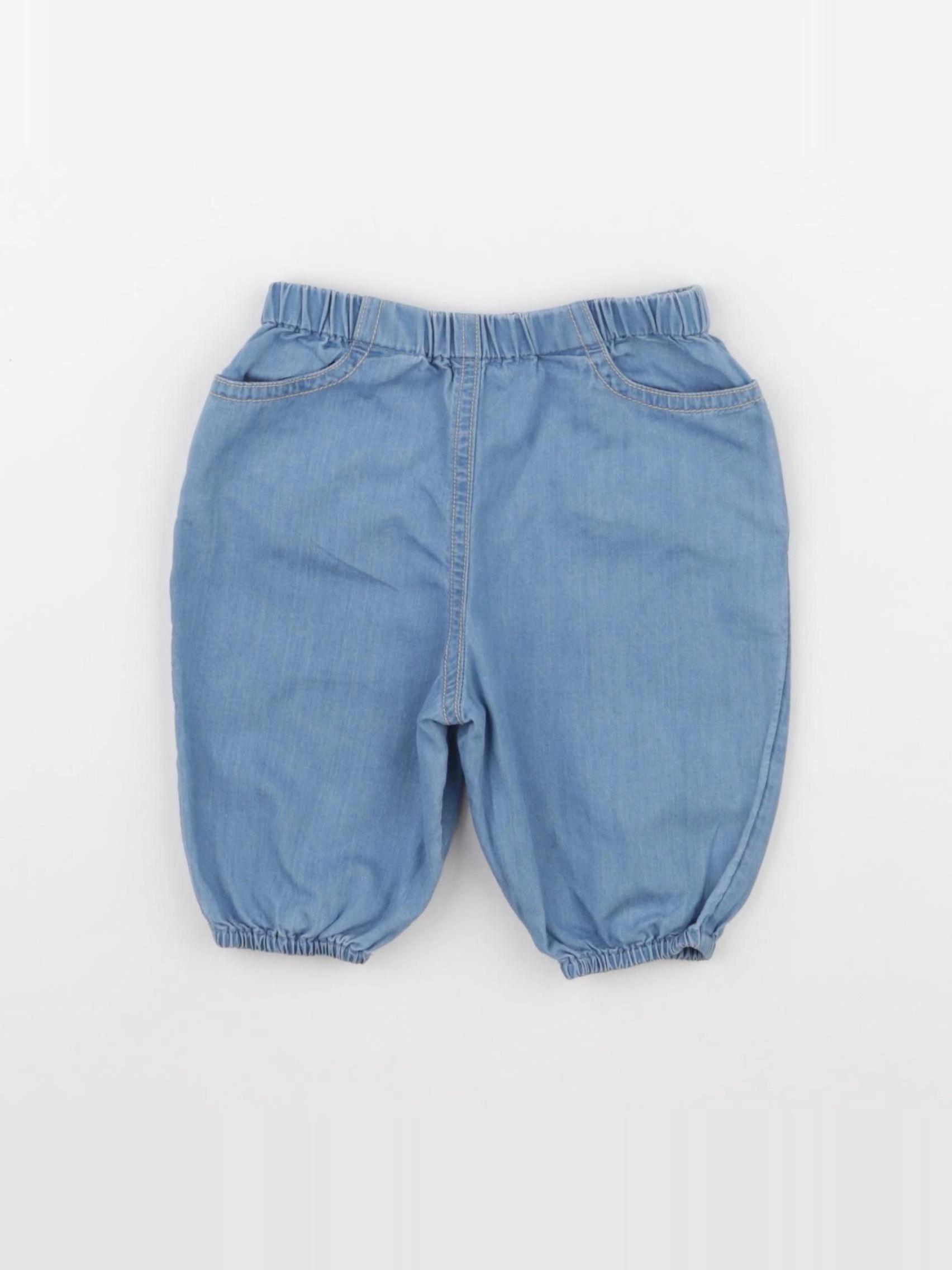 Boutchou - pantacourt bleu - 3 mois