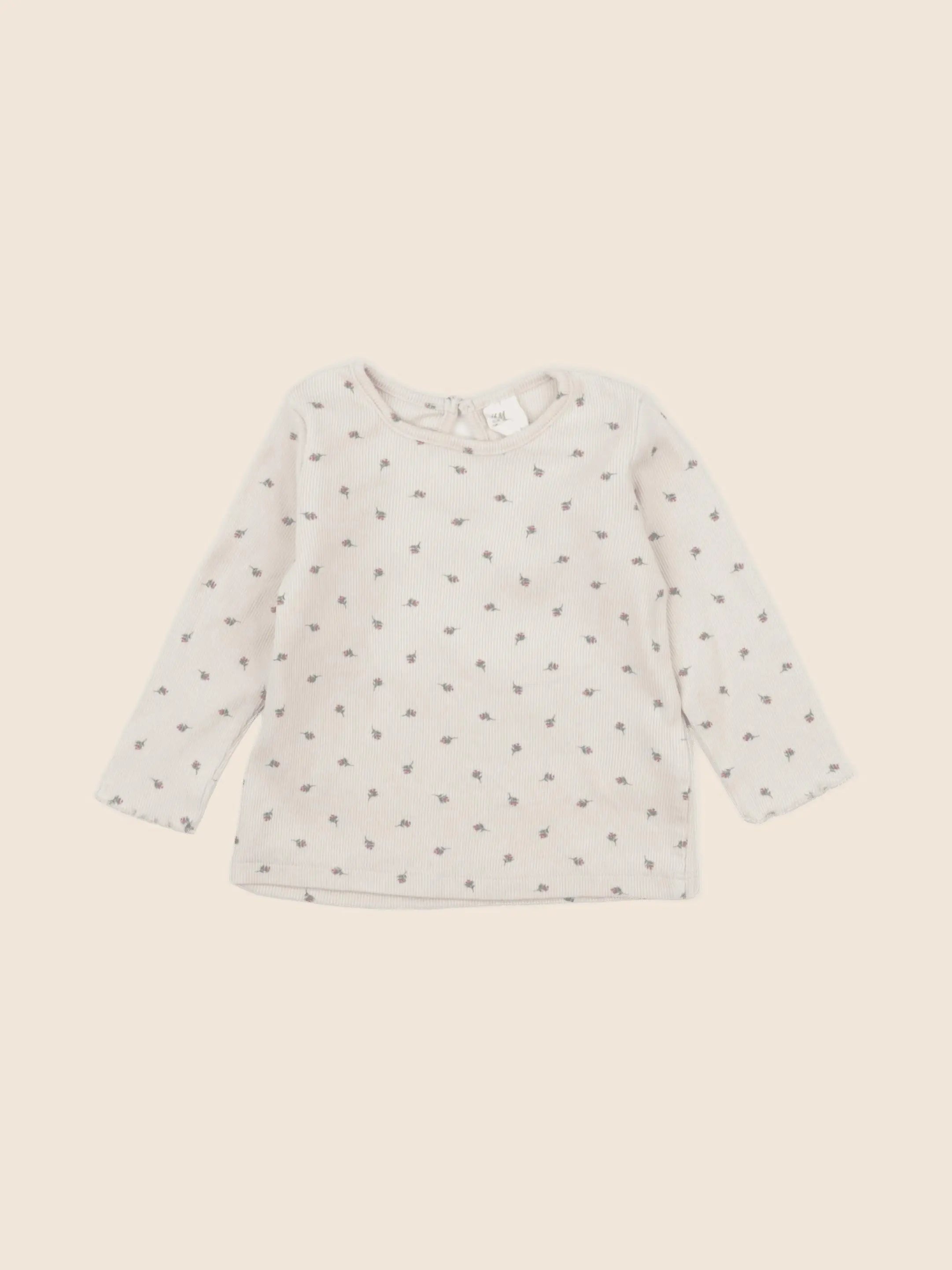 H&M - tee-shirt beige - 6 mois