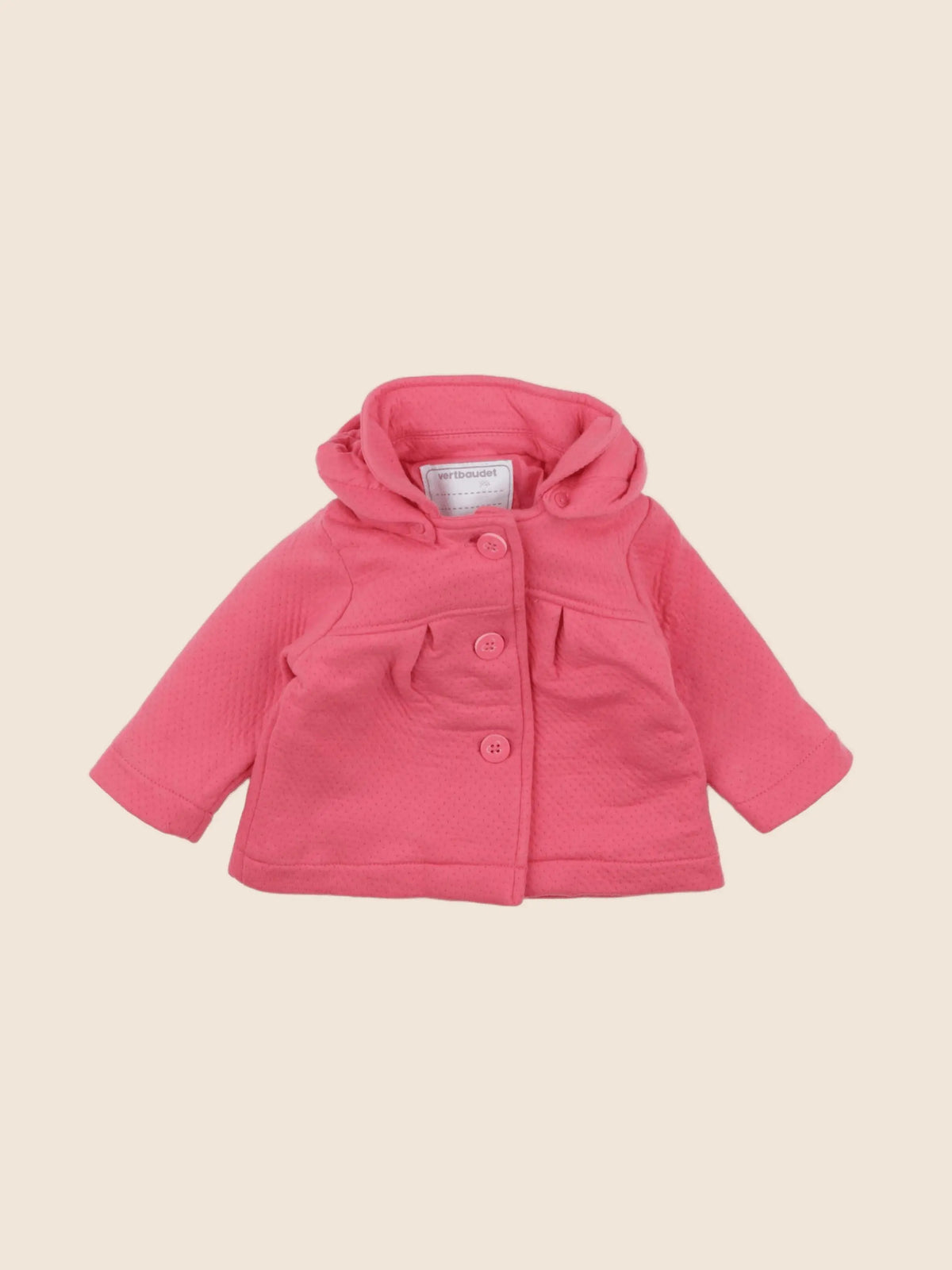 Vertbaudet - veste rose - 6 mois