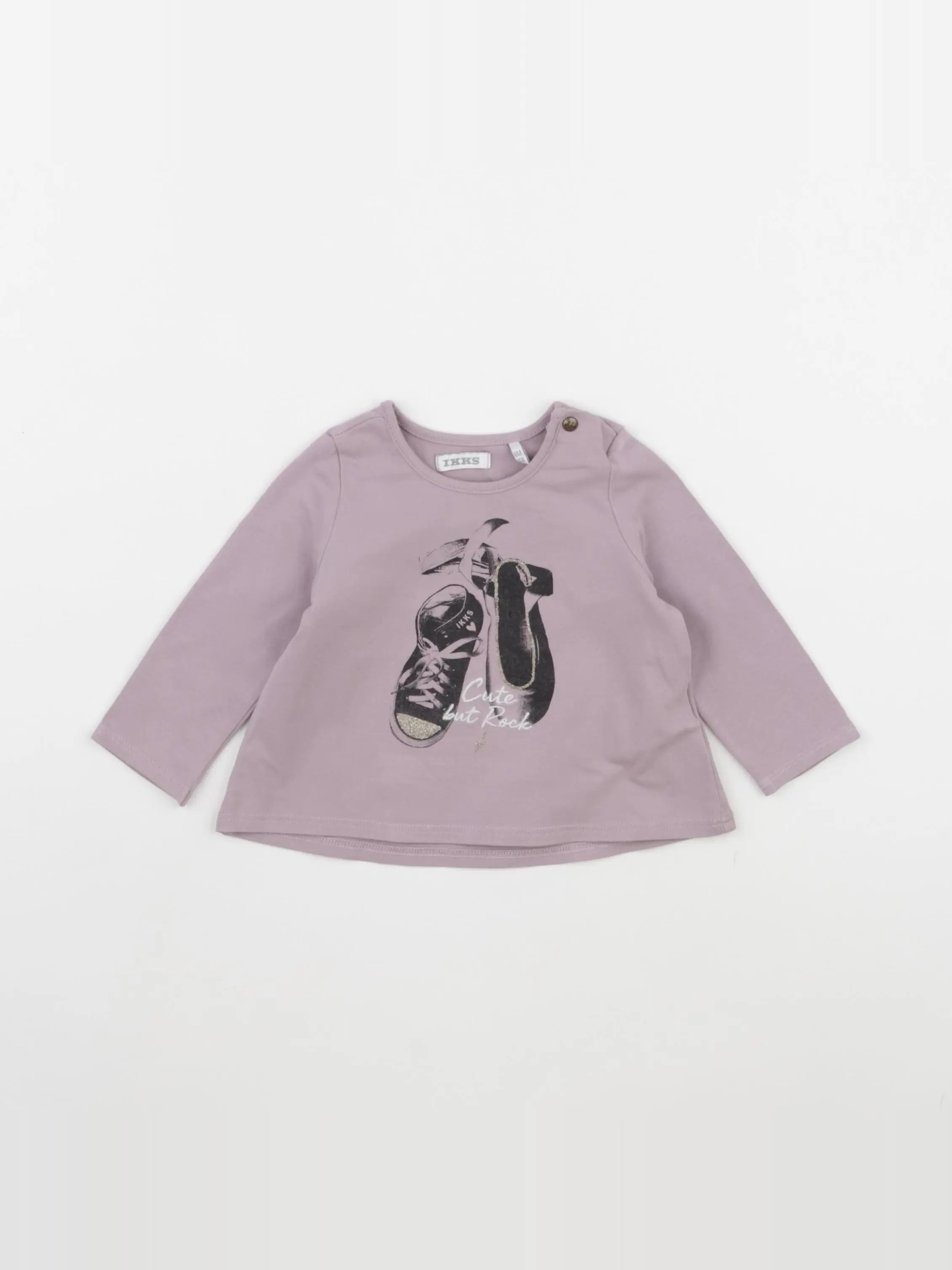 IKKS - tee-shirt violet - 6 mois