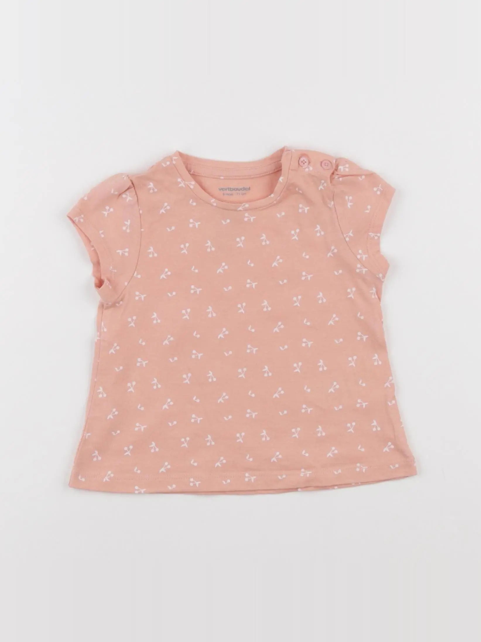 Vertbaudet - tee-shirt rose - 9 mois