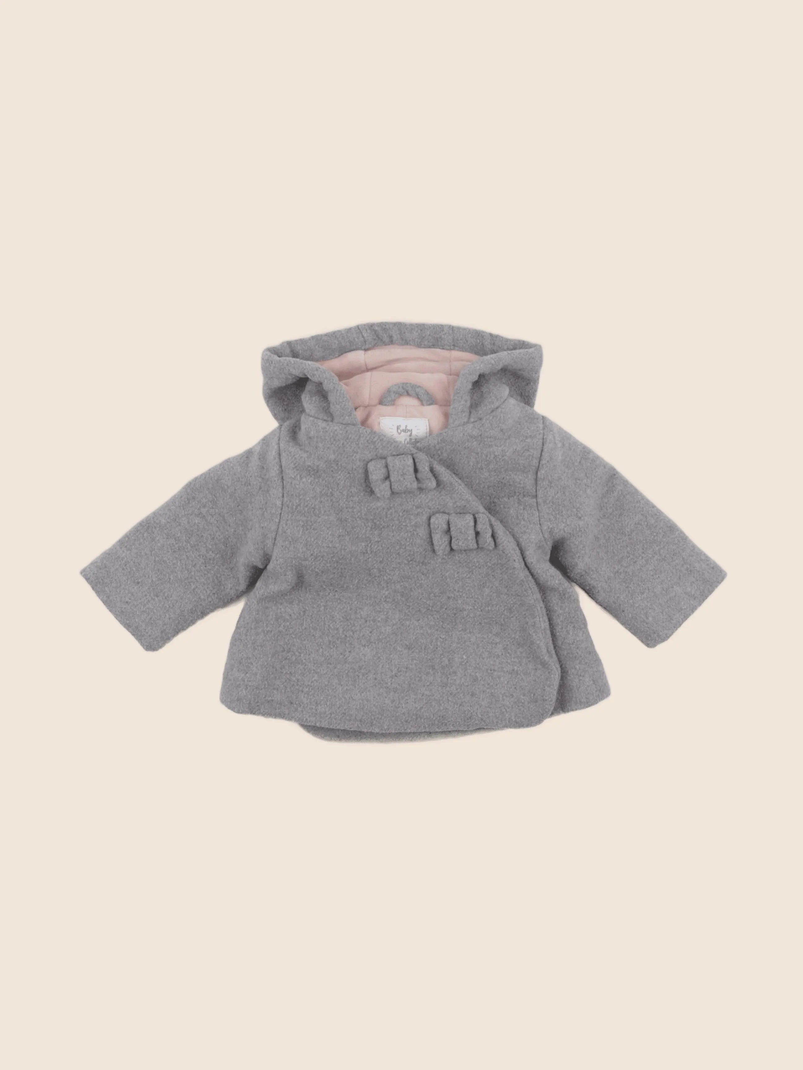 Vertbaudet - manteau gris - 3 mois