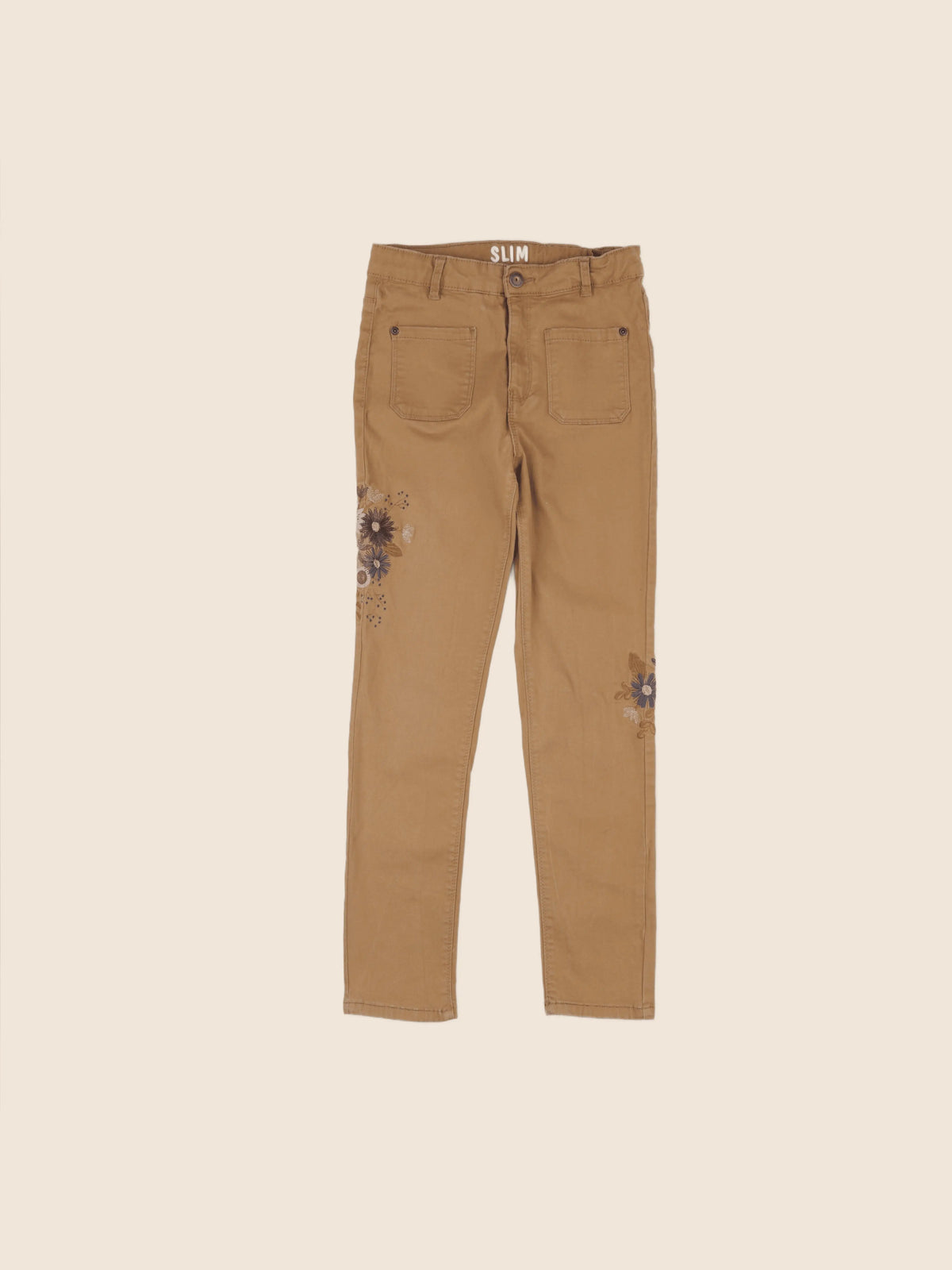 Vertbaudet - pantalon marron - 10 ans