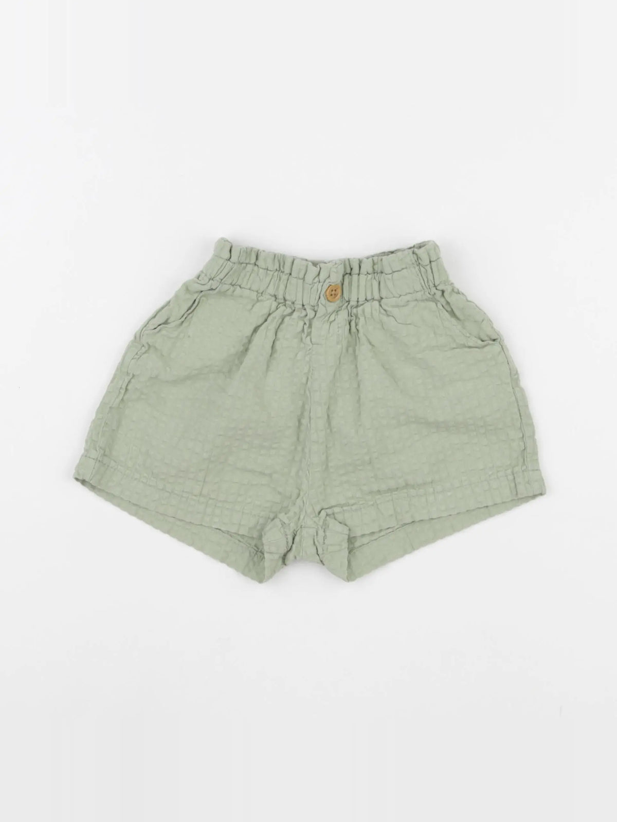 H&M - short vert - 9/12 mois