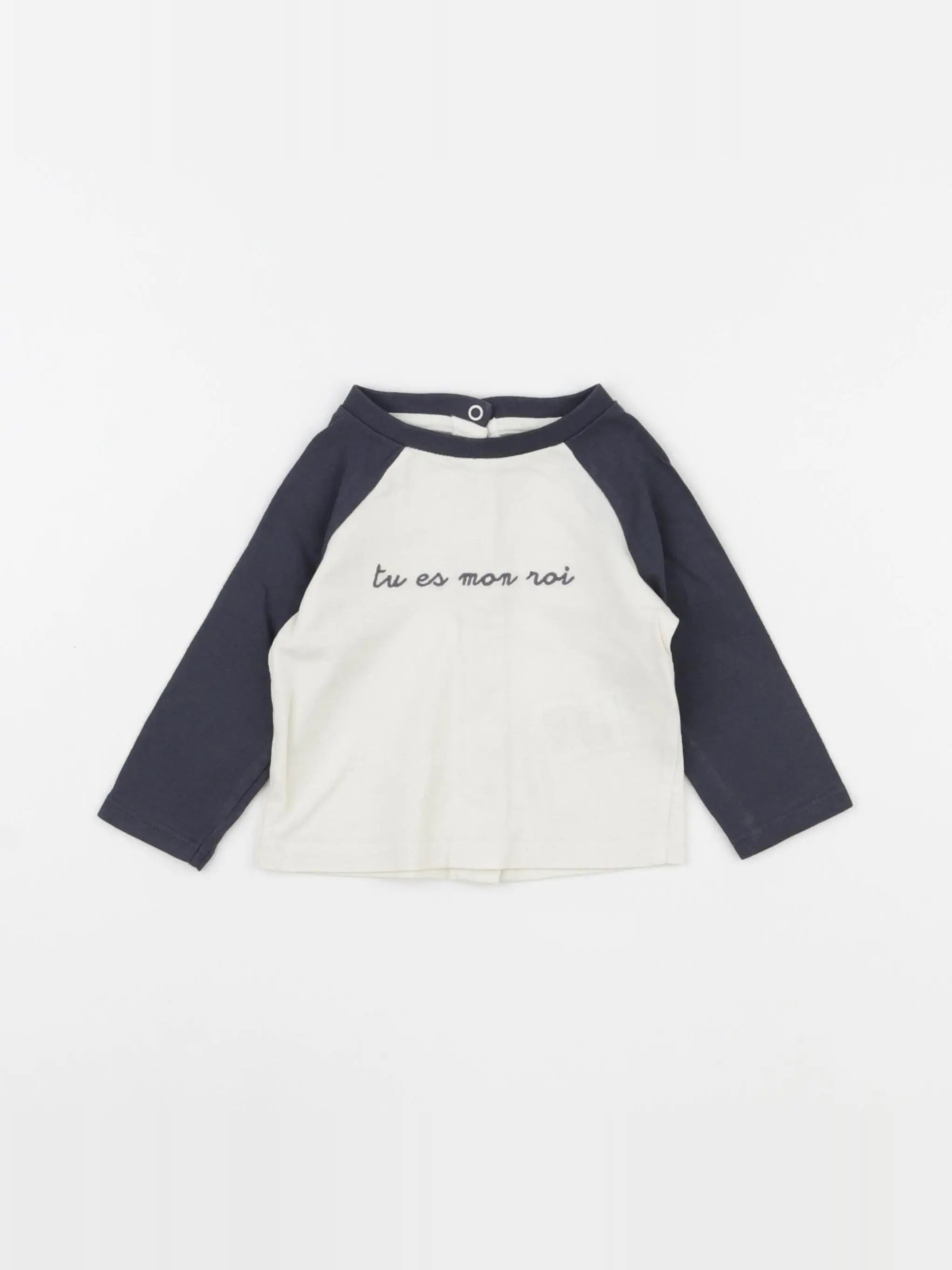 Vertbaudet - tee-shirt beige - 3 mois