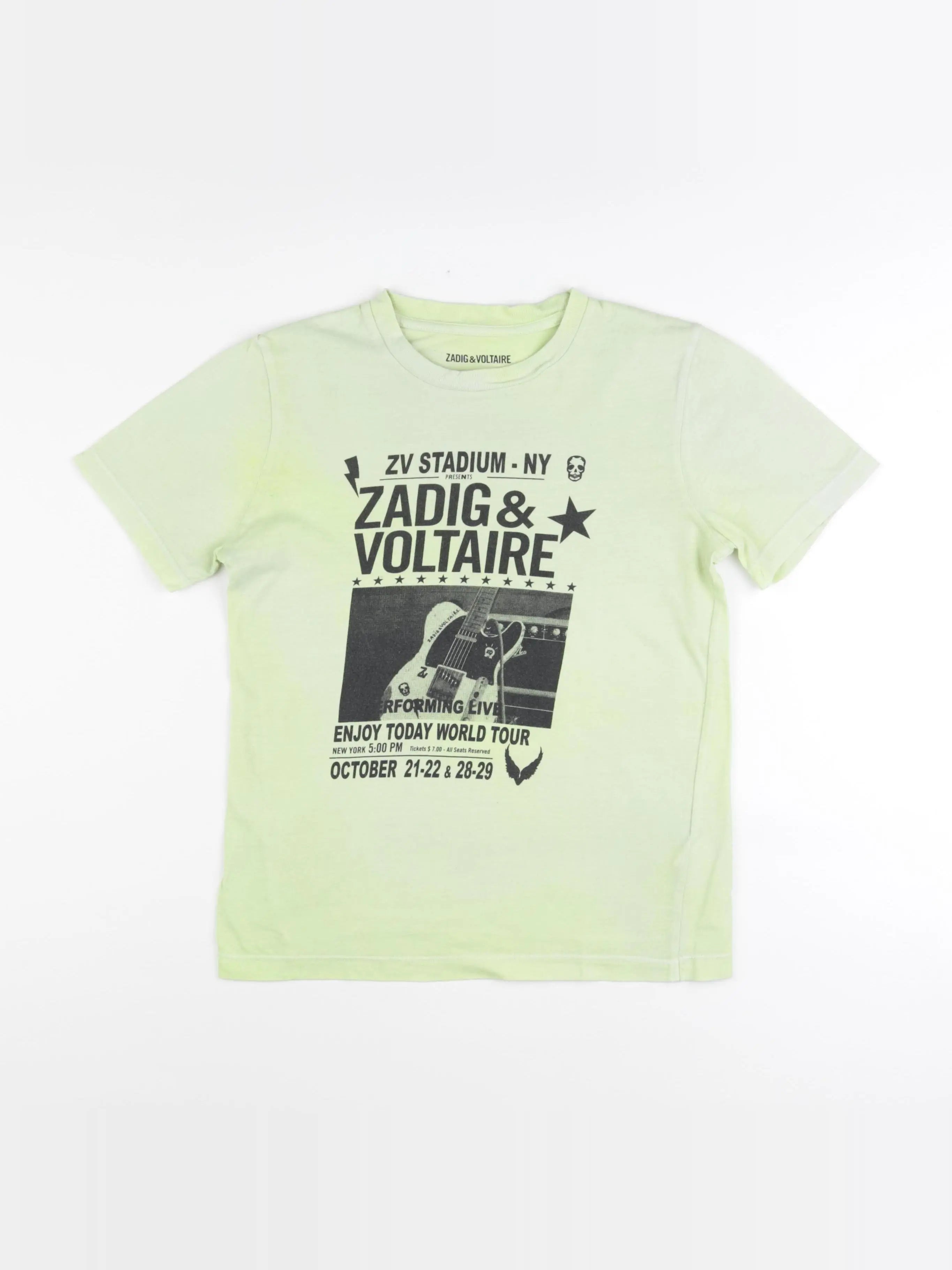 Zadig & Voltaire - tee-shirt vert - 10 ans