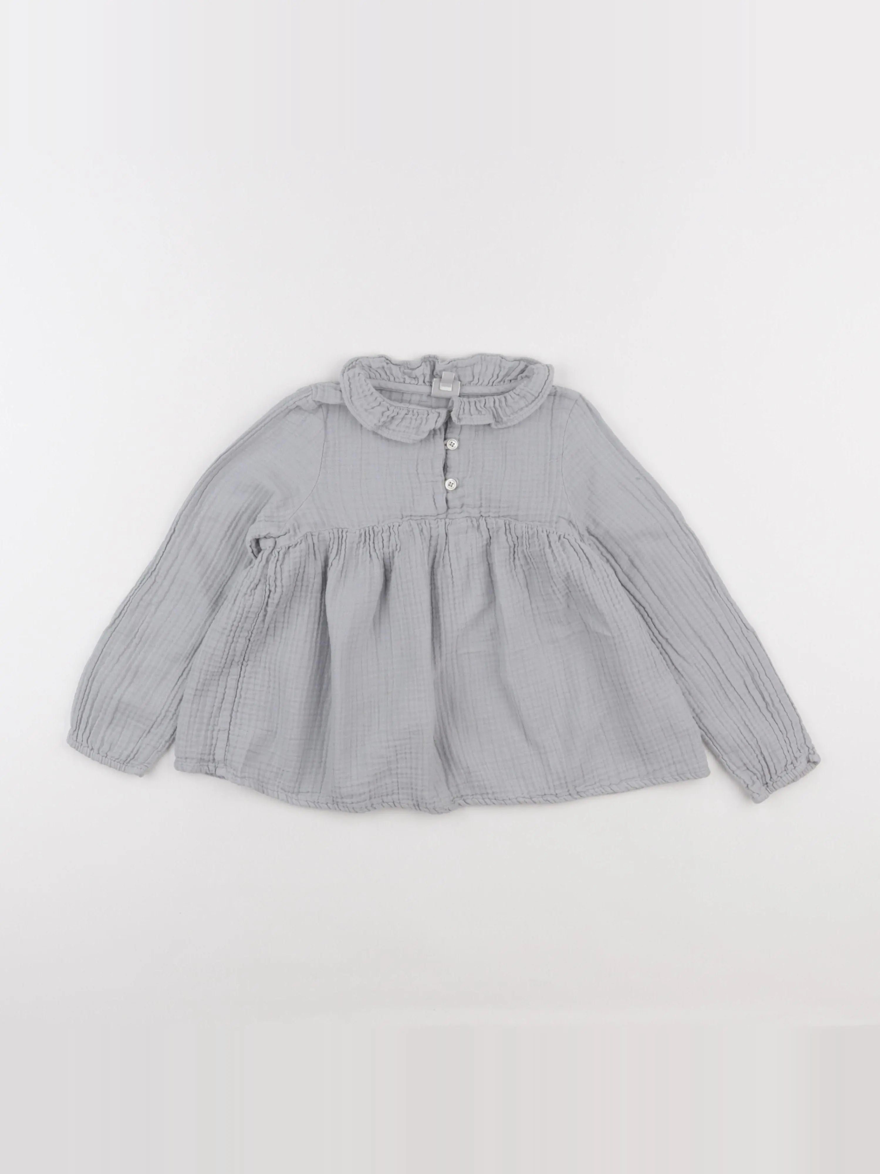 Bonton - blouse bleu - 6 ans