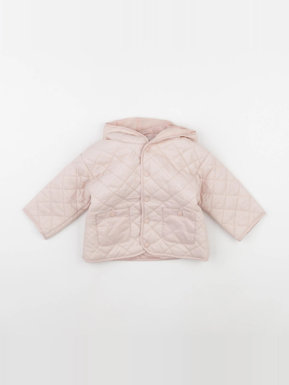 Vertbaudet - doudoune rose - 12 mois
