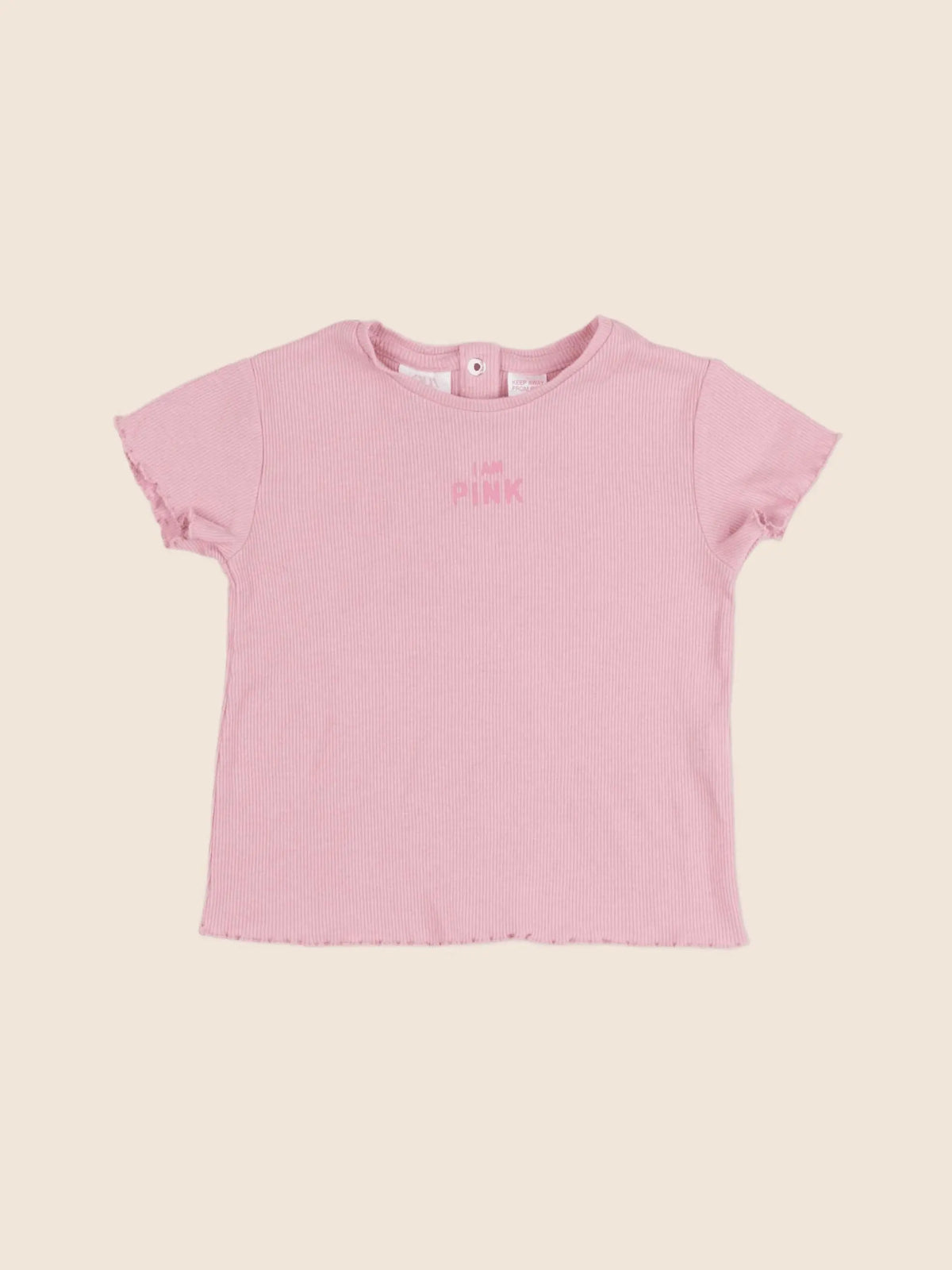 Zara - tee-shirt rose - 18/24 mois