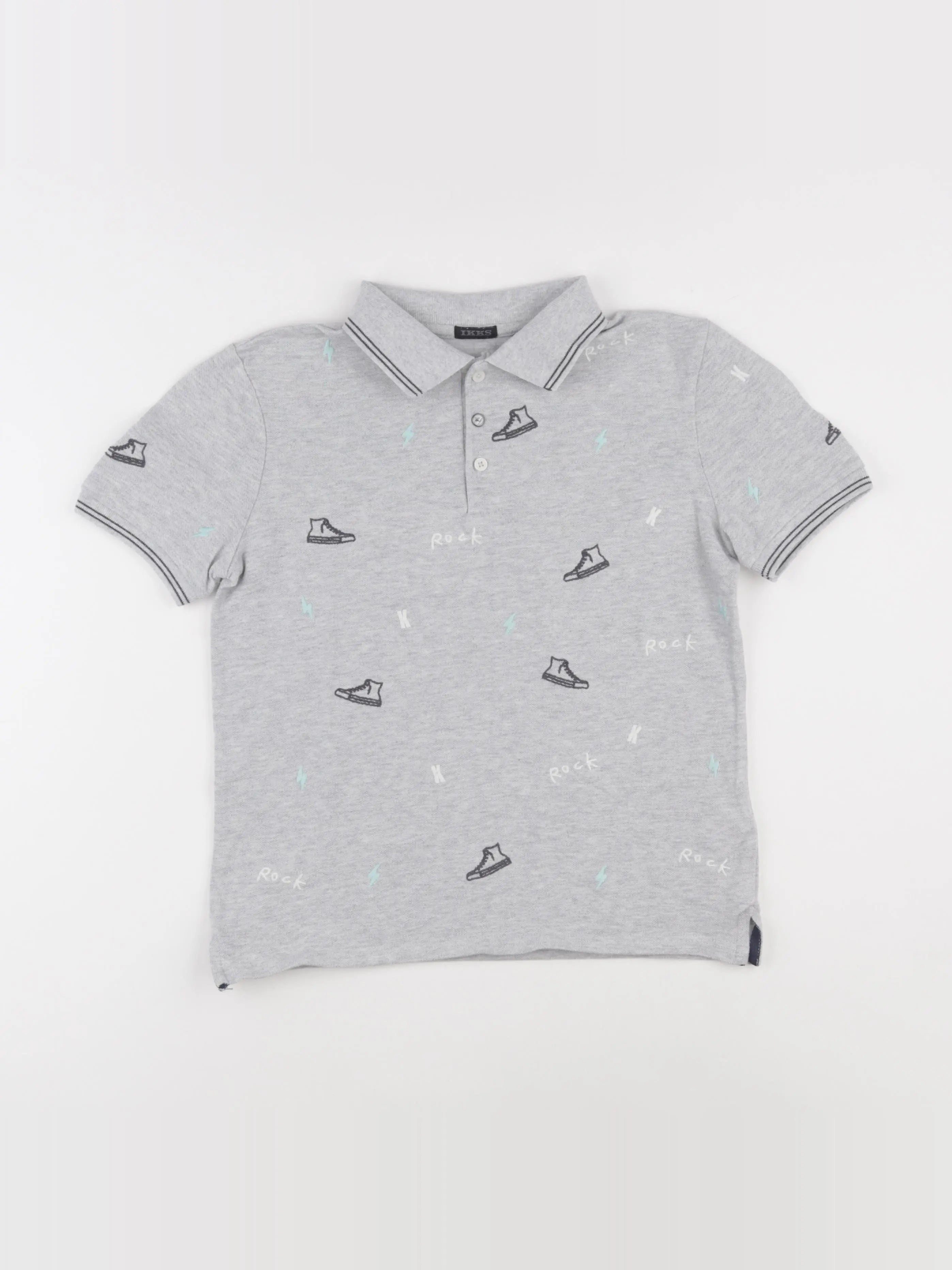 IKKS - polo gris - 12 ans