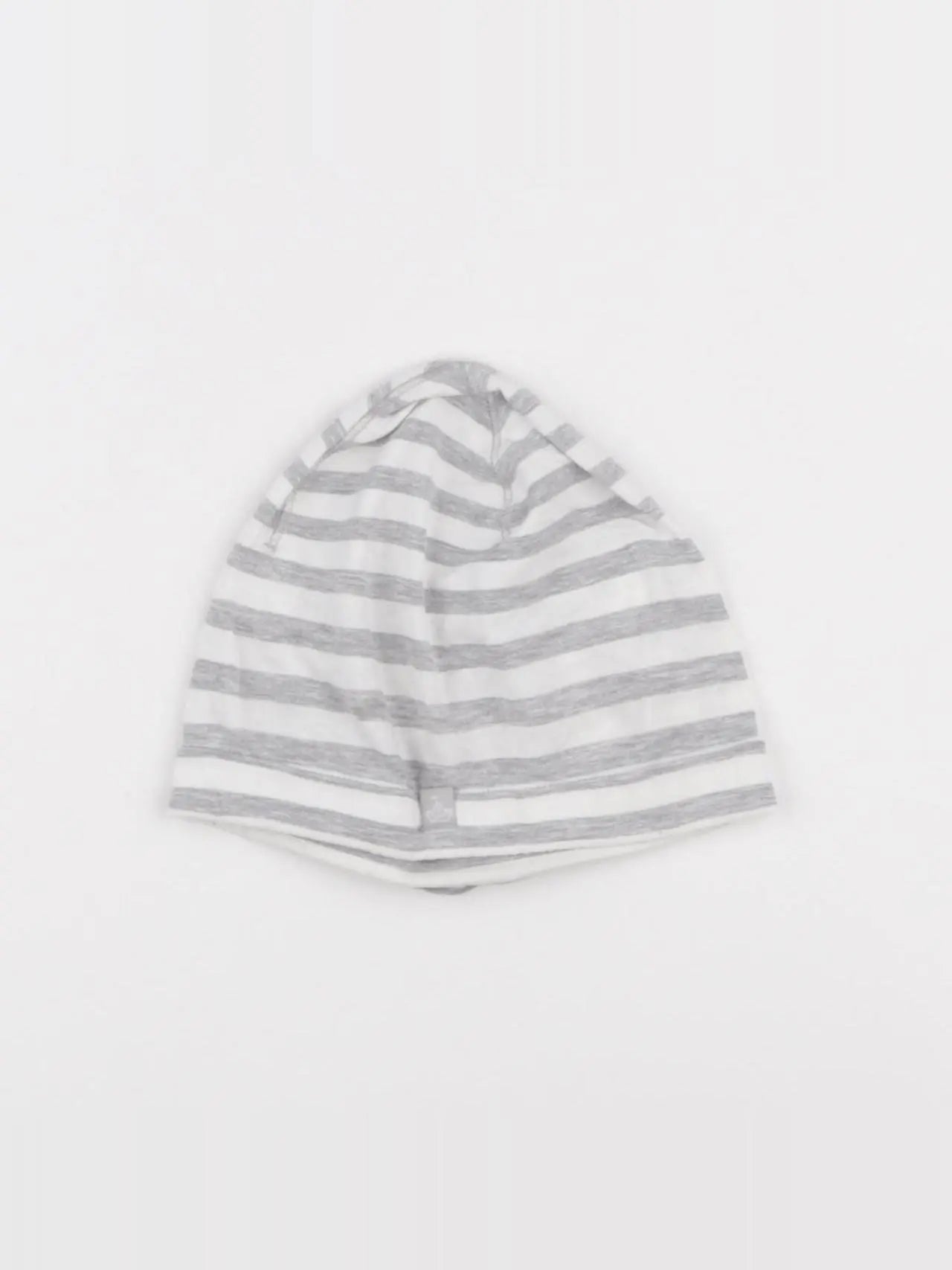 H&M - bonnet blanc, gris - 6/12 mois