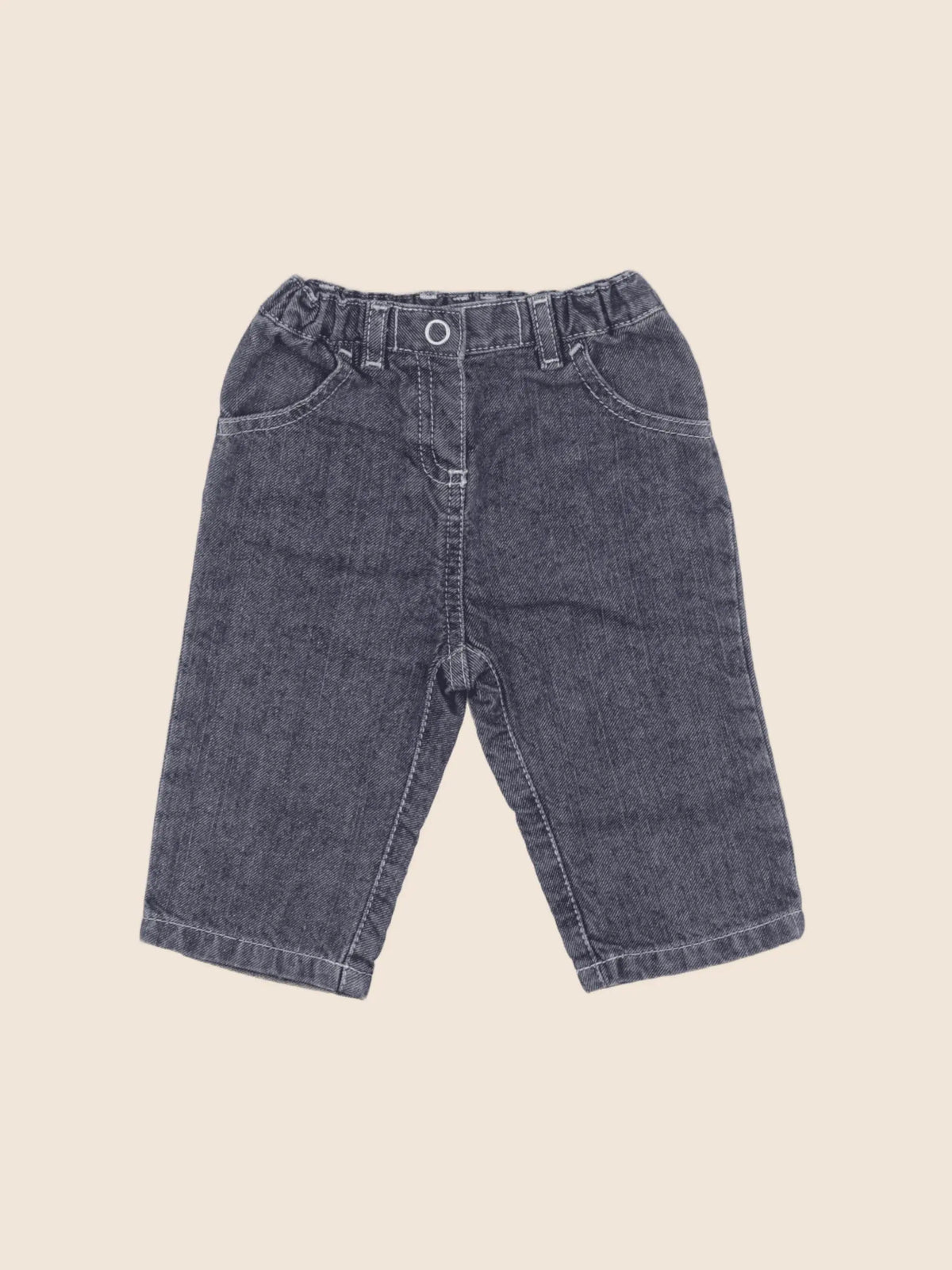 Petit Bateau - jean bleu - 6 mois