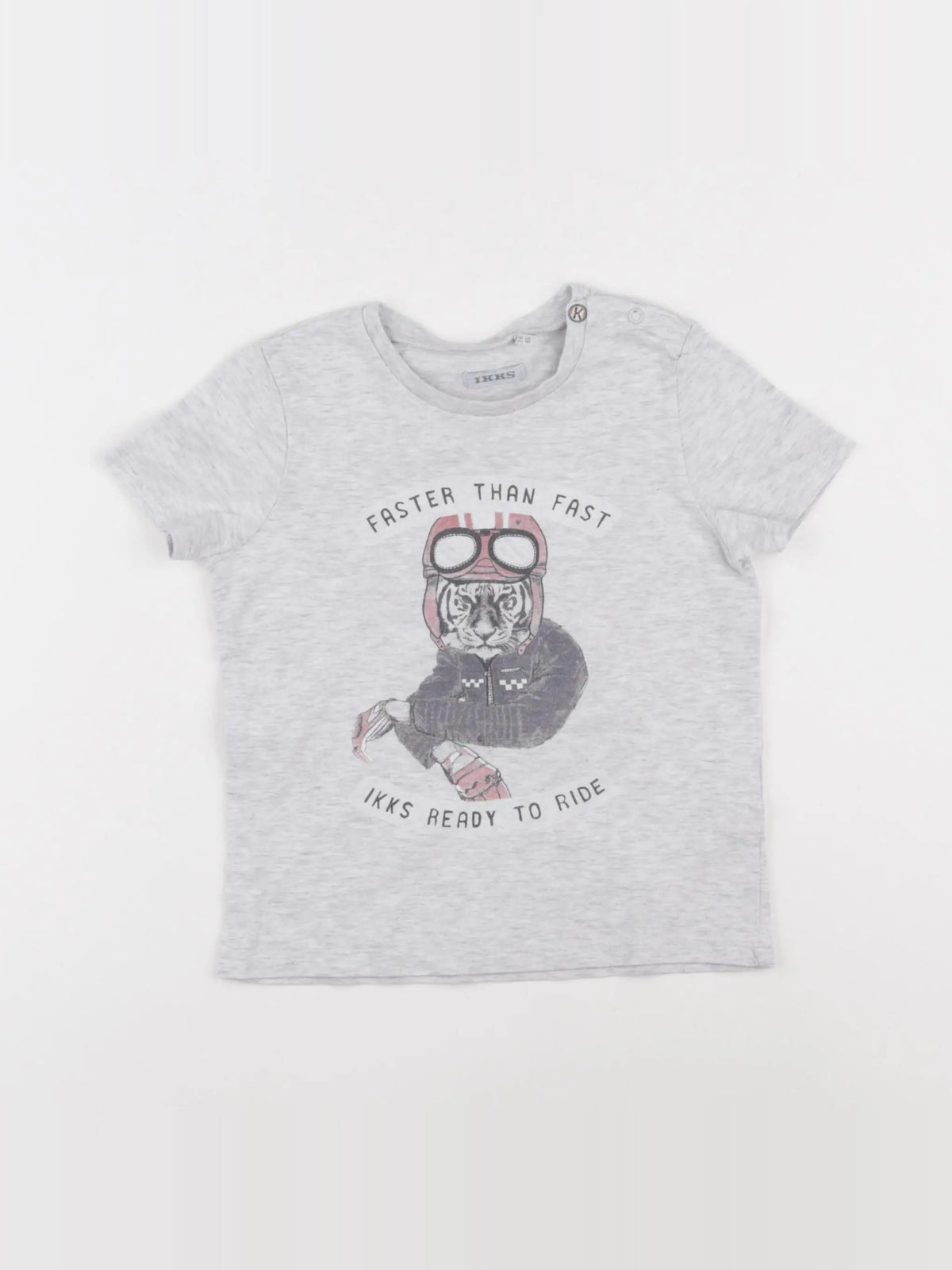 IKKS - tee-shirt gris - 2 ans