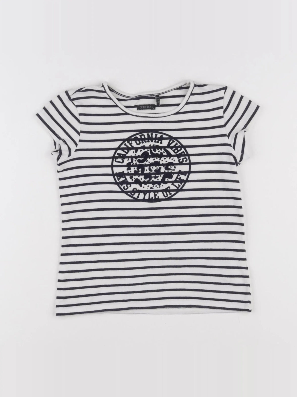 IKKS - tee-shirt blanc - 8 ans