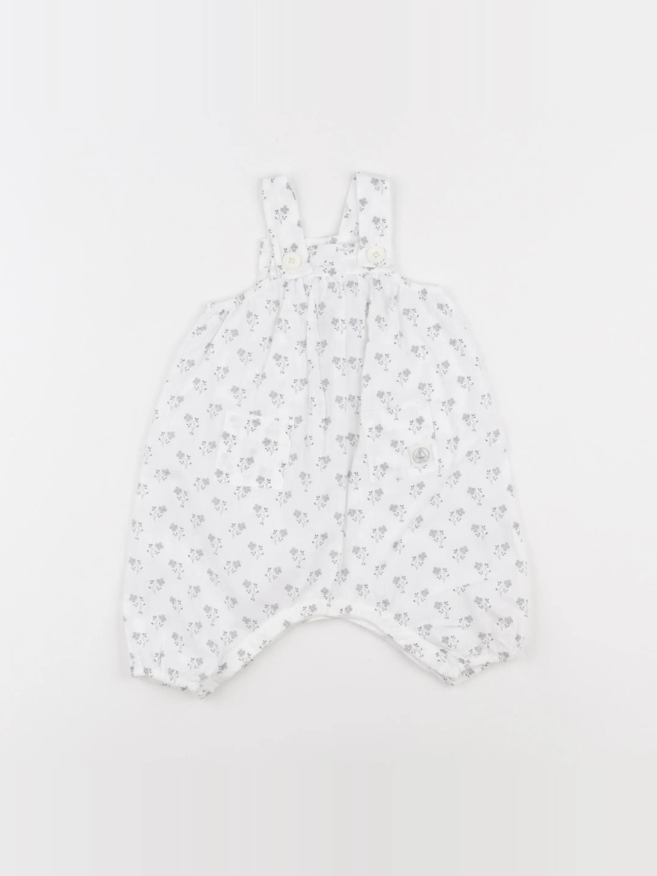 Petit Bateau - combinaison blanc - 3 mois