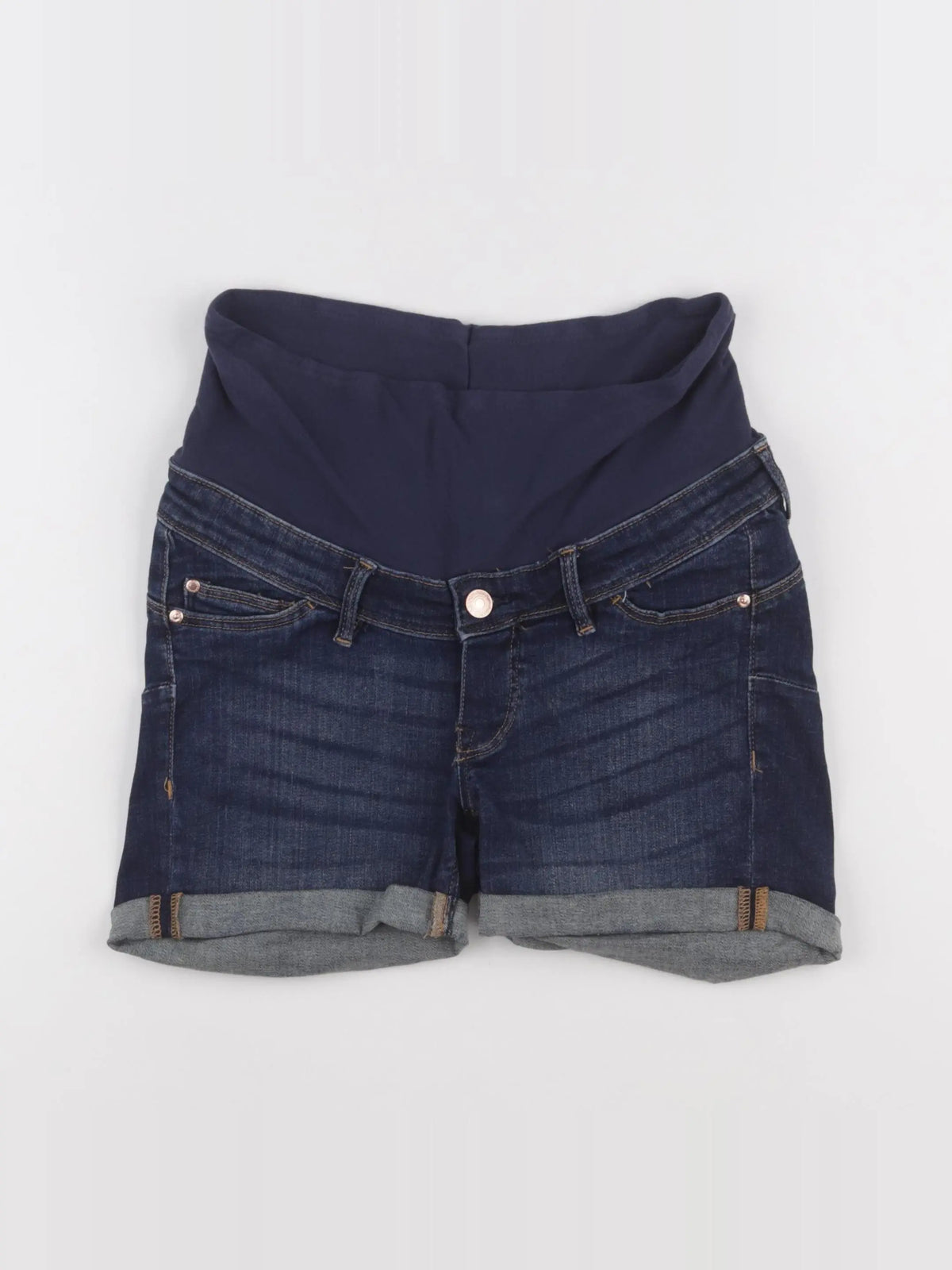 H&M - short grossesse bleu - s