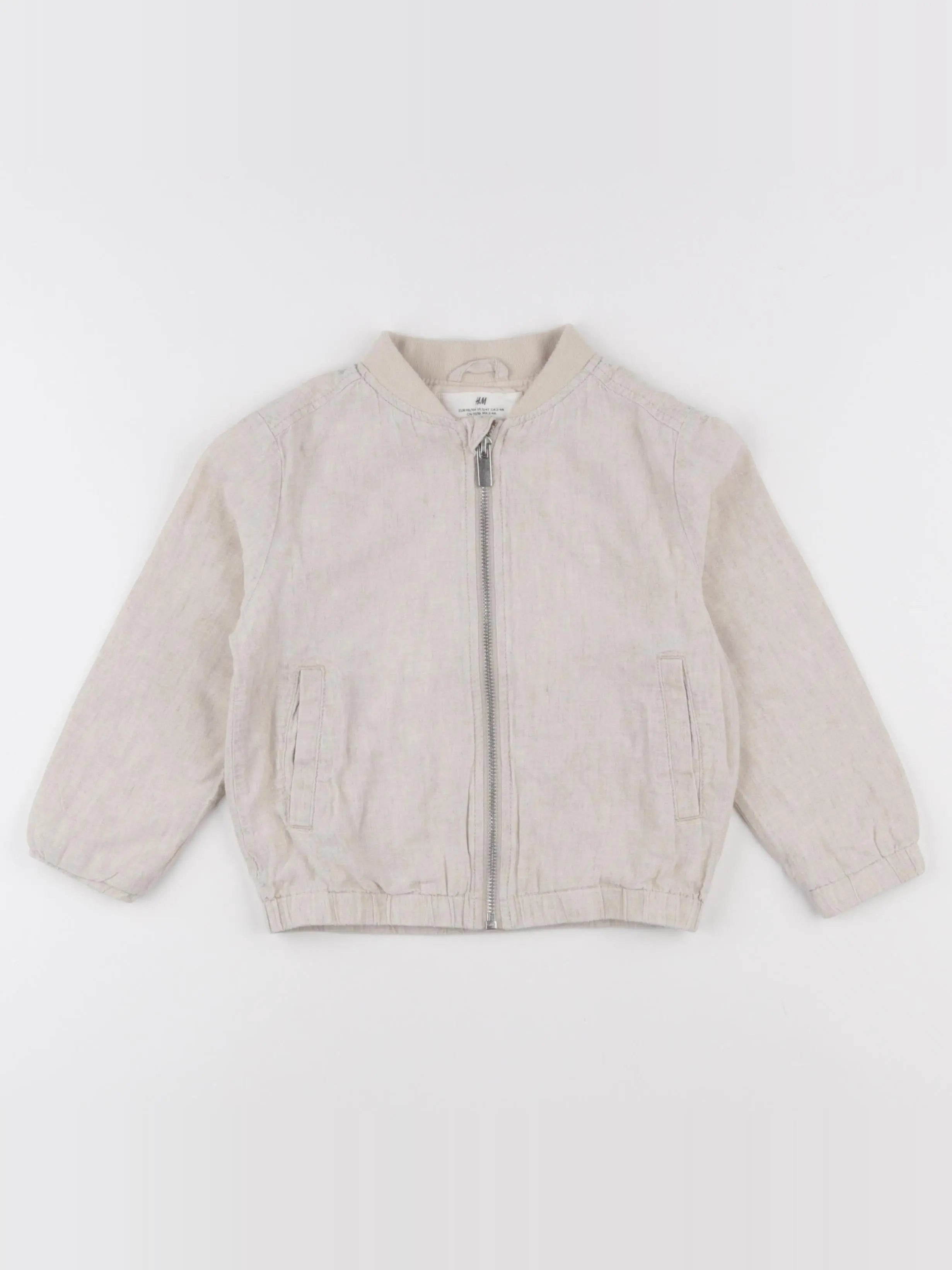 H&M - veste beige - 2/4 ans