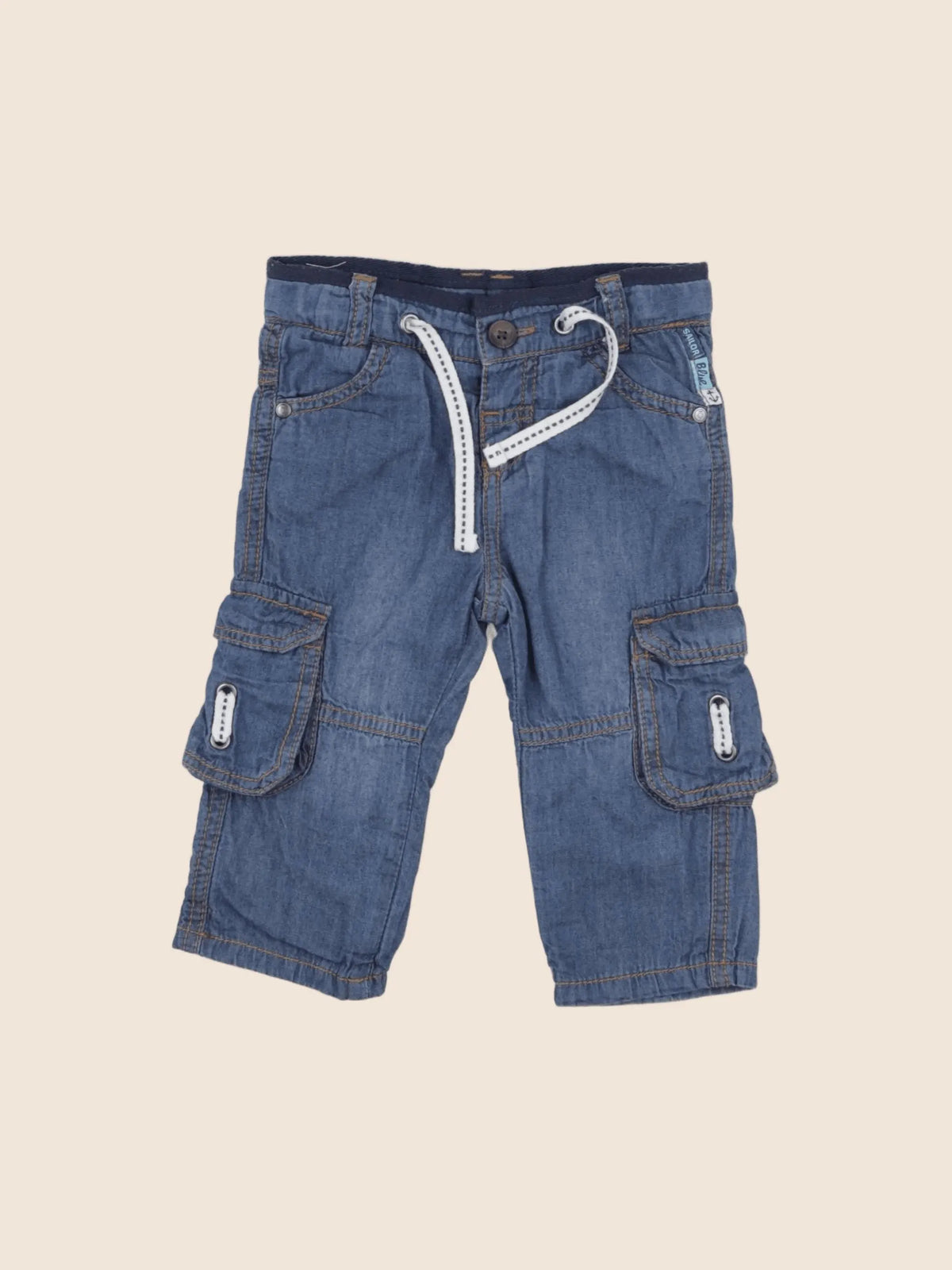 Tape à l'oeil - pantalon bleu - 6 mois