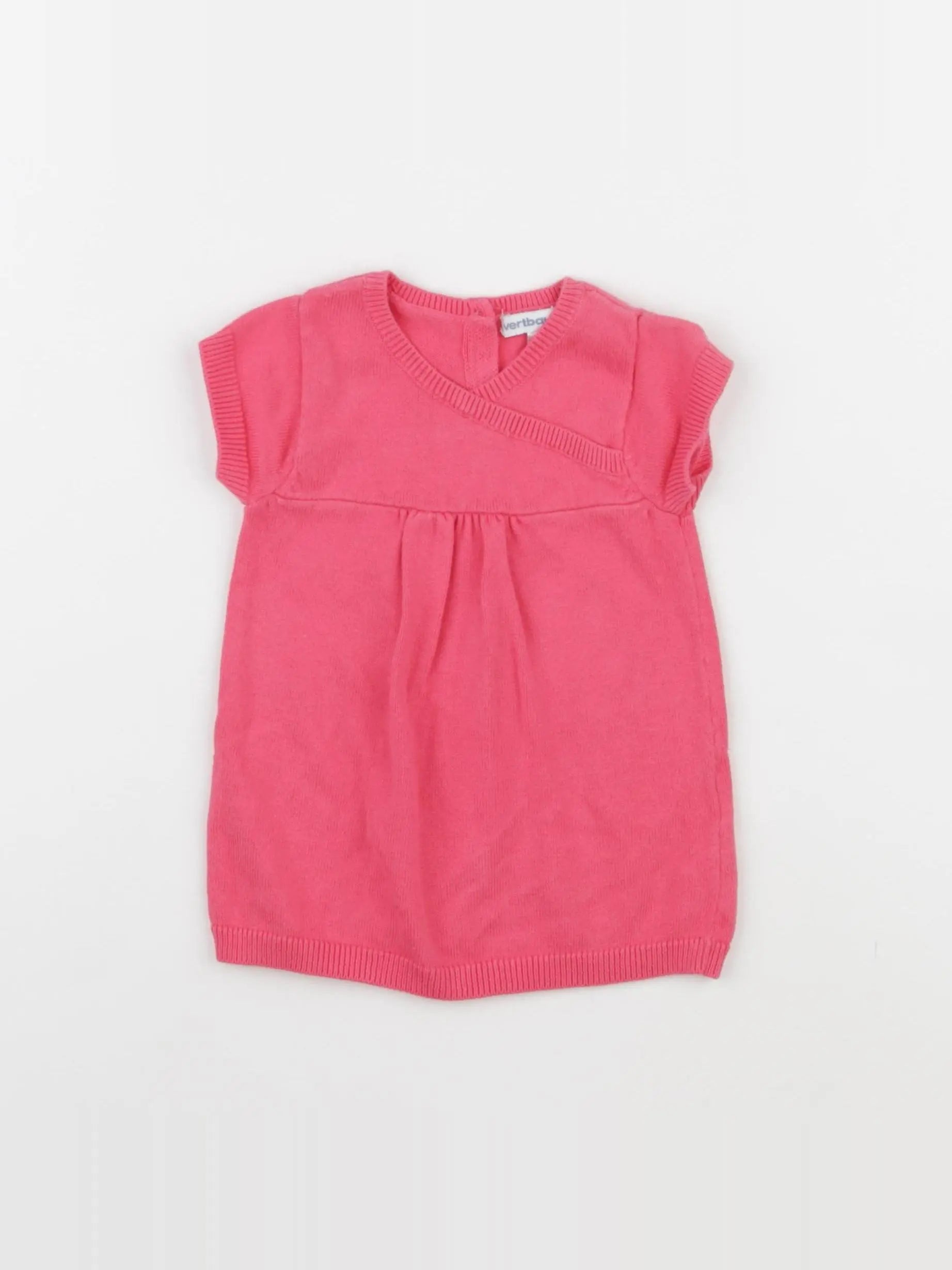 Vertbaudet - robe rose - 3 mois
