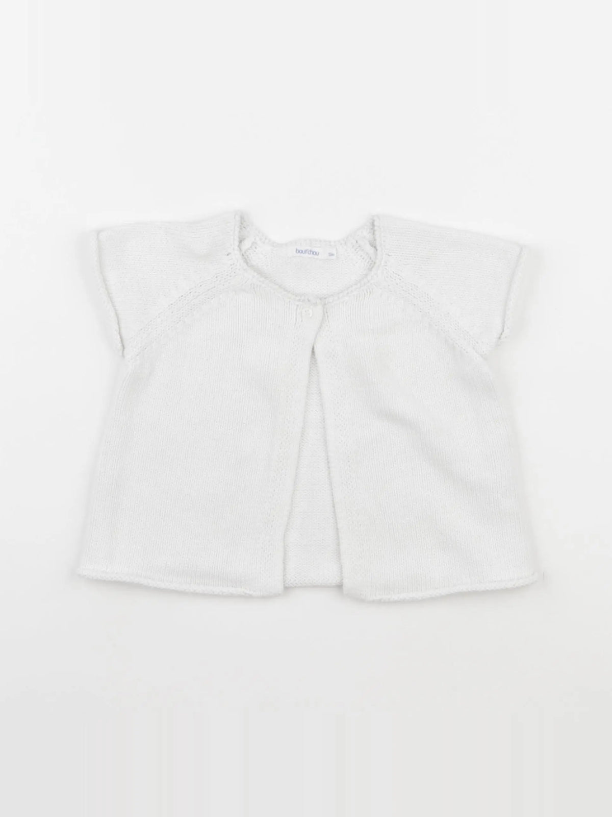 Boutchou - gilet blanc - 12 mois