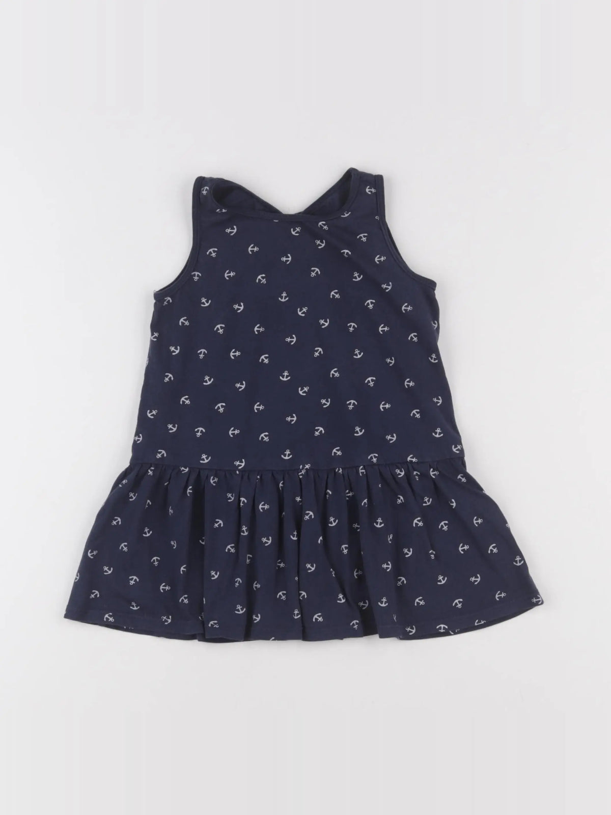 H&M - robe bleu - 12/18 mois