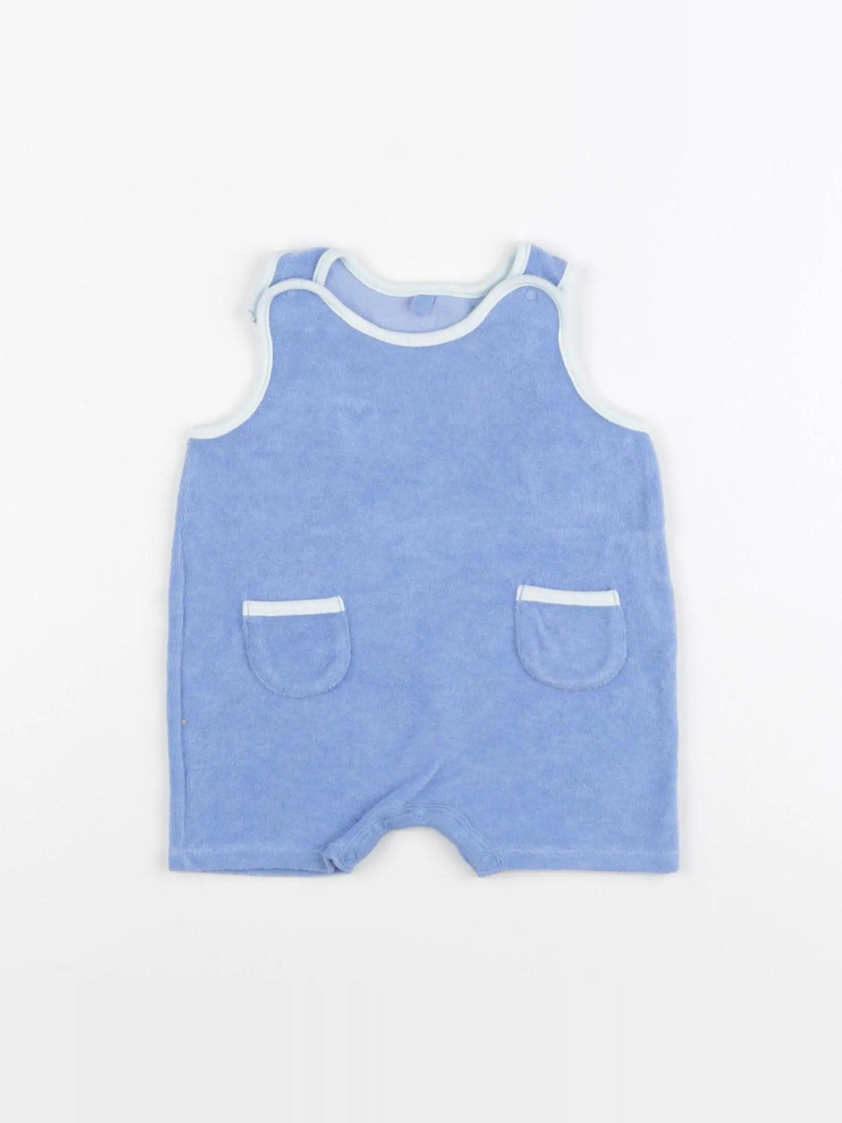 Petit Bateau - combinaison bleu - 6 mois