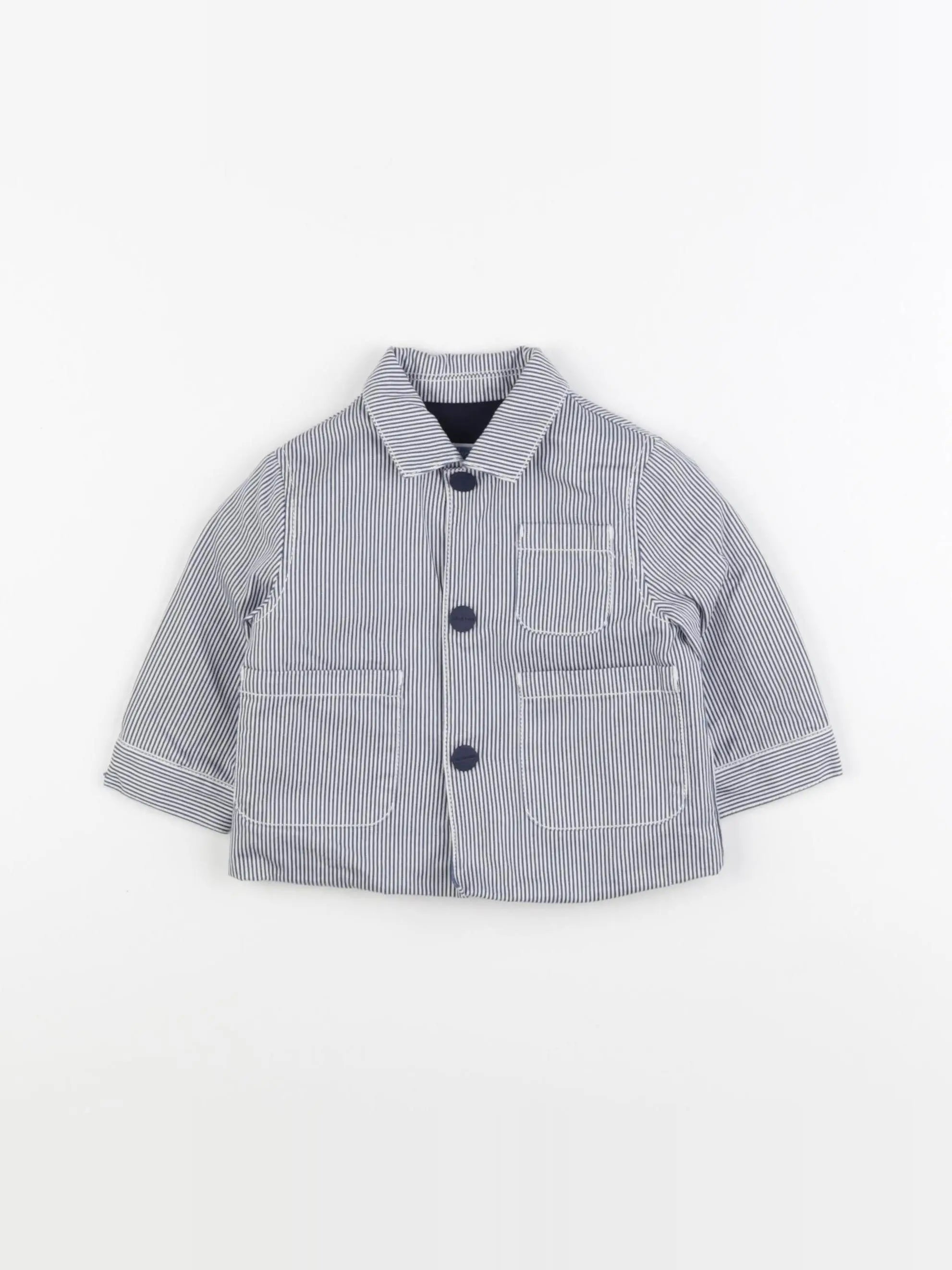 Jacadi - veste bleu, blanc - 6 mois