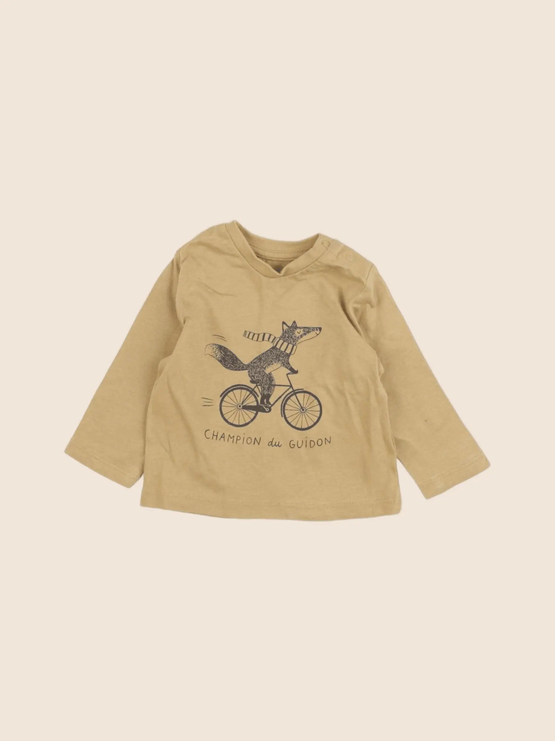 Vertbaudet - tee-shirt jaune - 3 mois