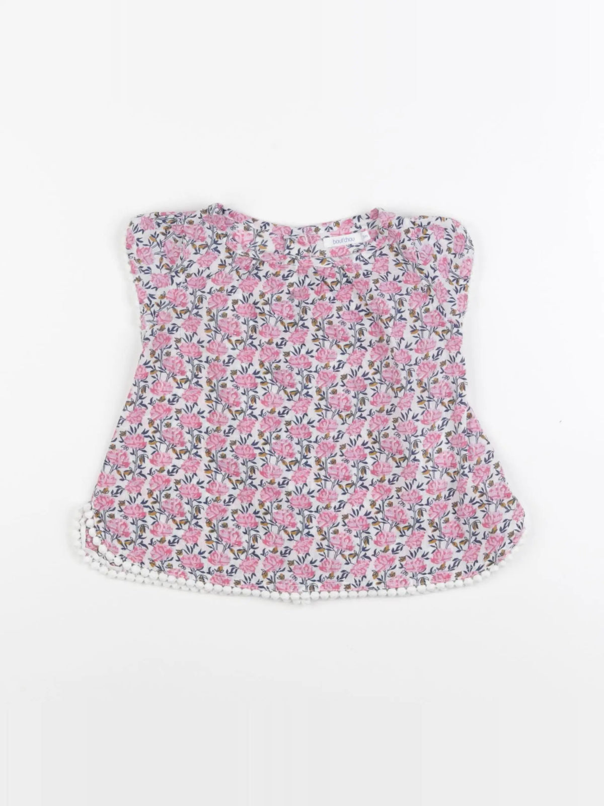 Boutchou - blouse rose - 12 mois