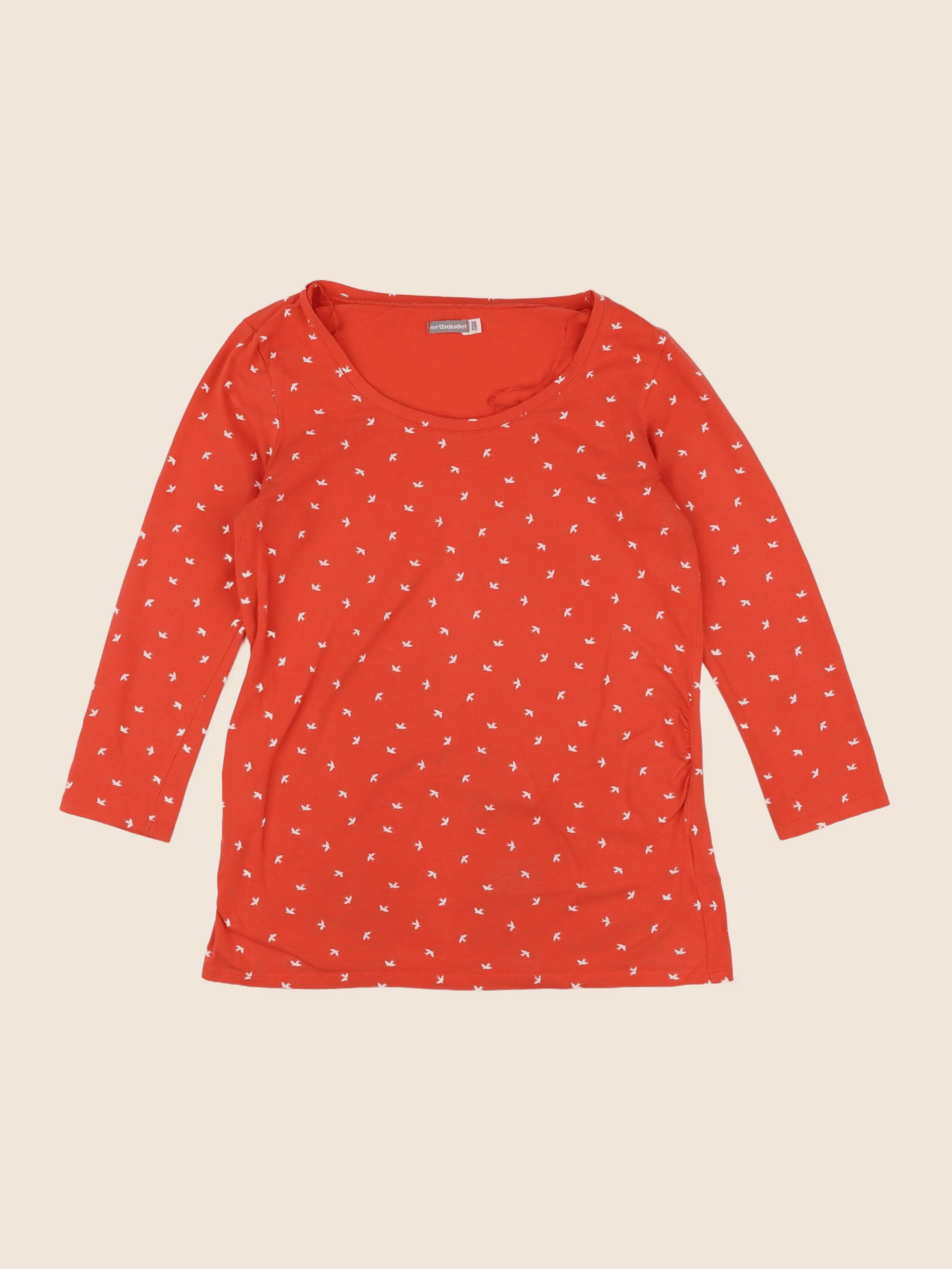 Vertbaudet - tee-shirt grossesse rouge - 38 à 40