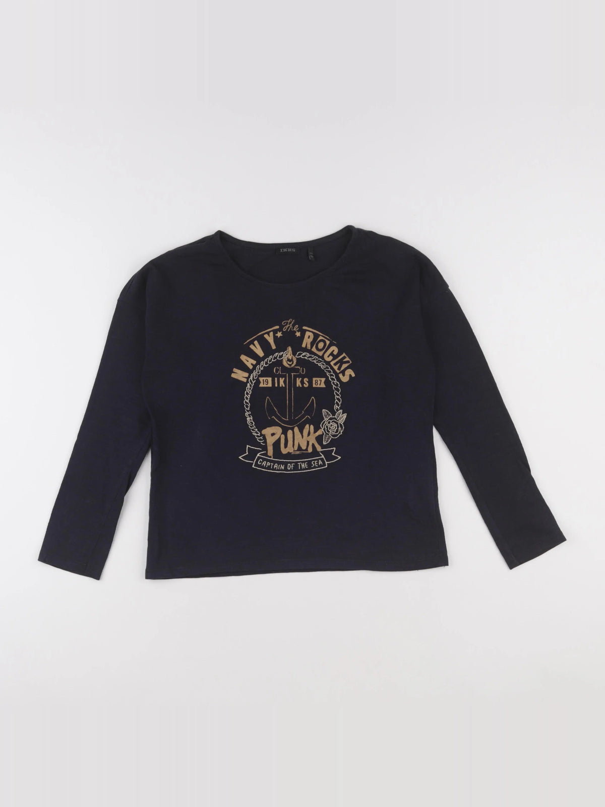 IKKS - tee-shirt bleu - 10 ans