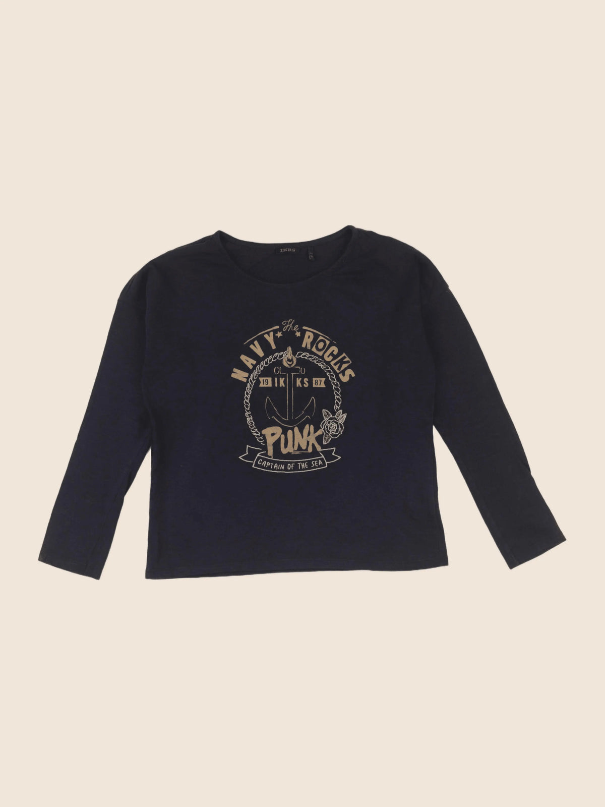 IKKS - tee-shirt bleu - 10 ans