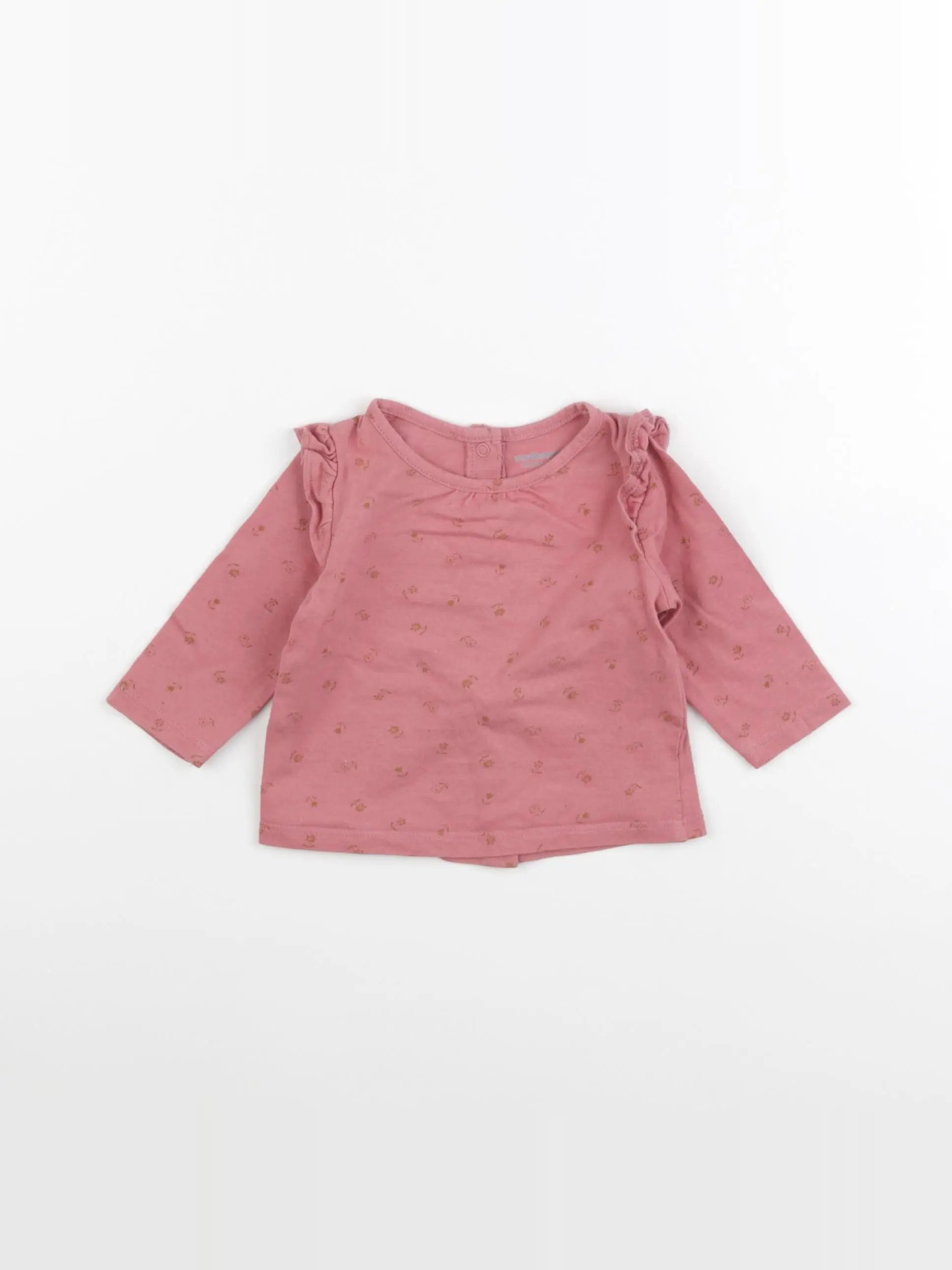 Vertbaudet - tee-shirt rose - 3 mois