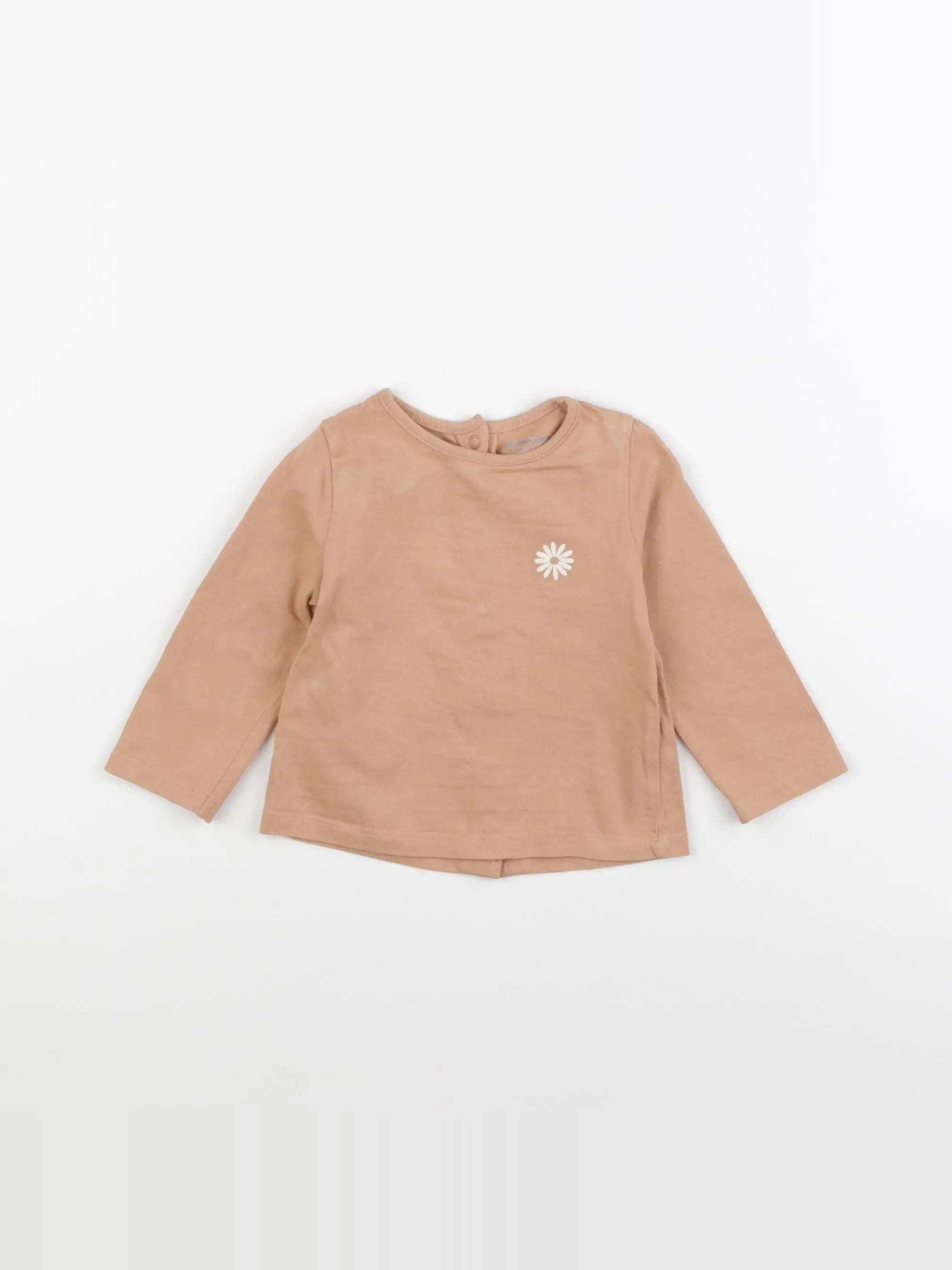 Vertbaudet - tee-shirt jaune - 6 mois