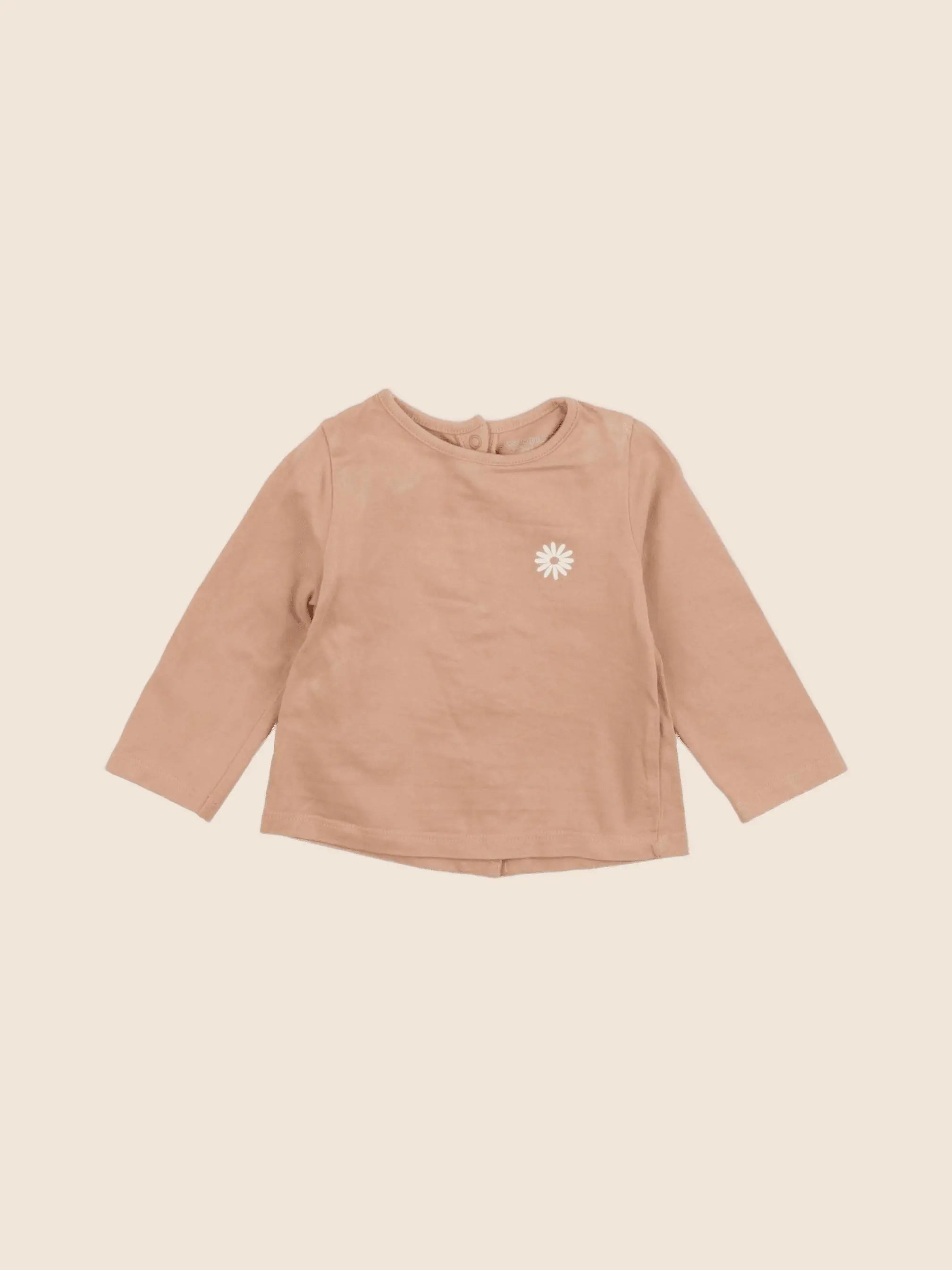 Vertbaudet - tee-shirt jaune - 6 mois