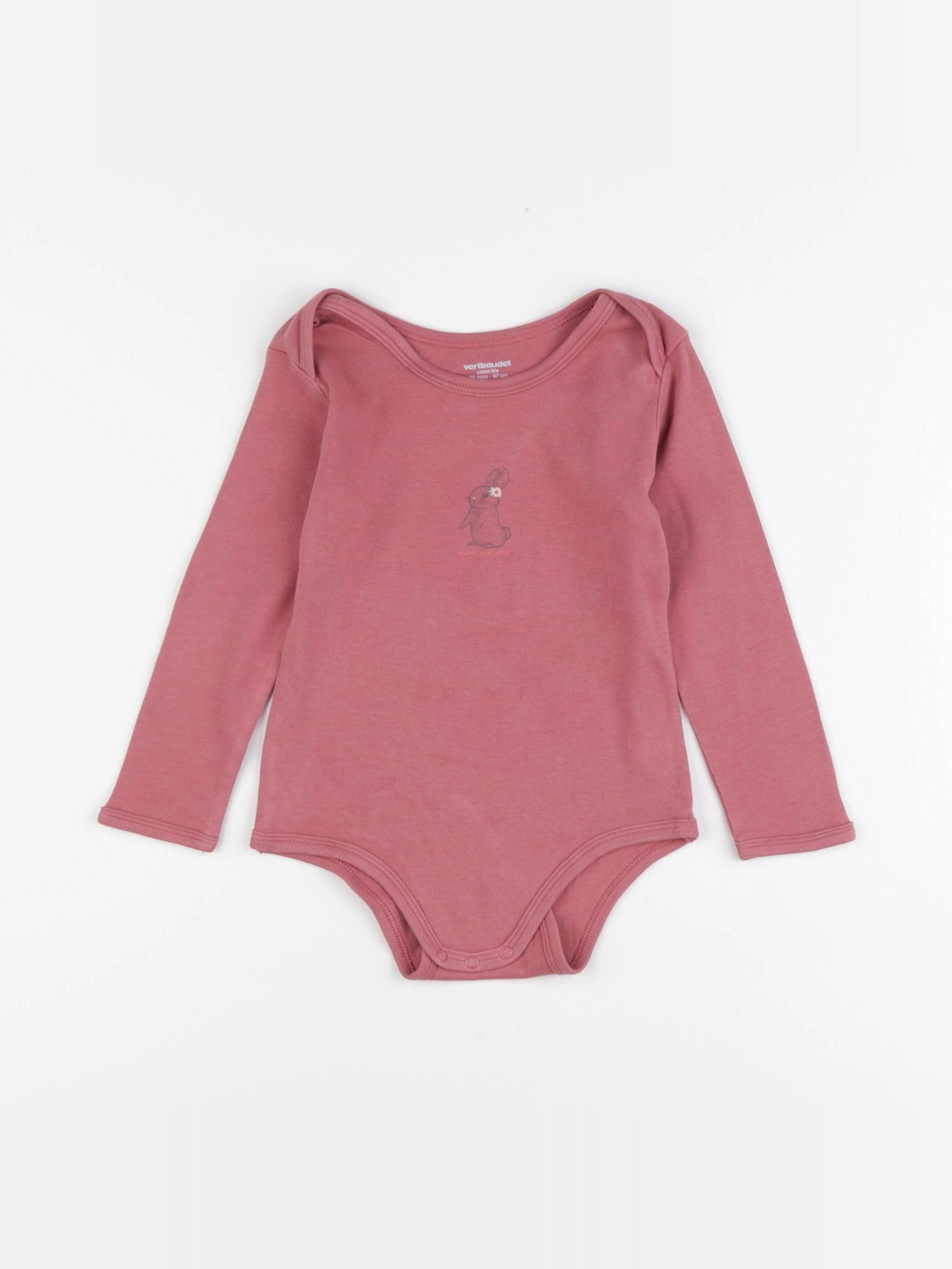 Vertbaudet - body rose - 36 mois