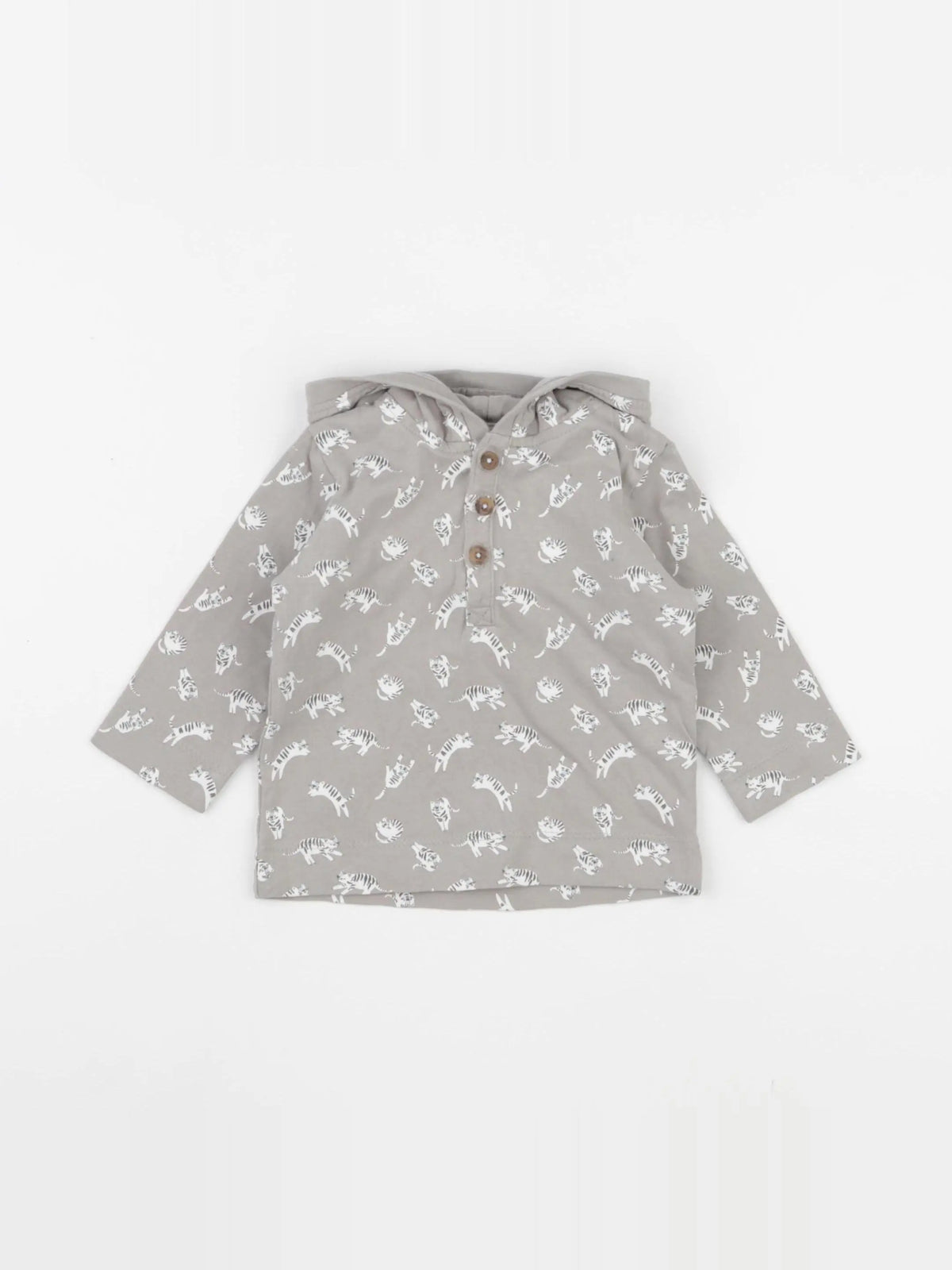 Vertbaudet - tee-shirt gris - 6 mois