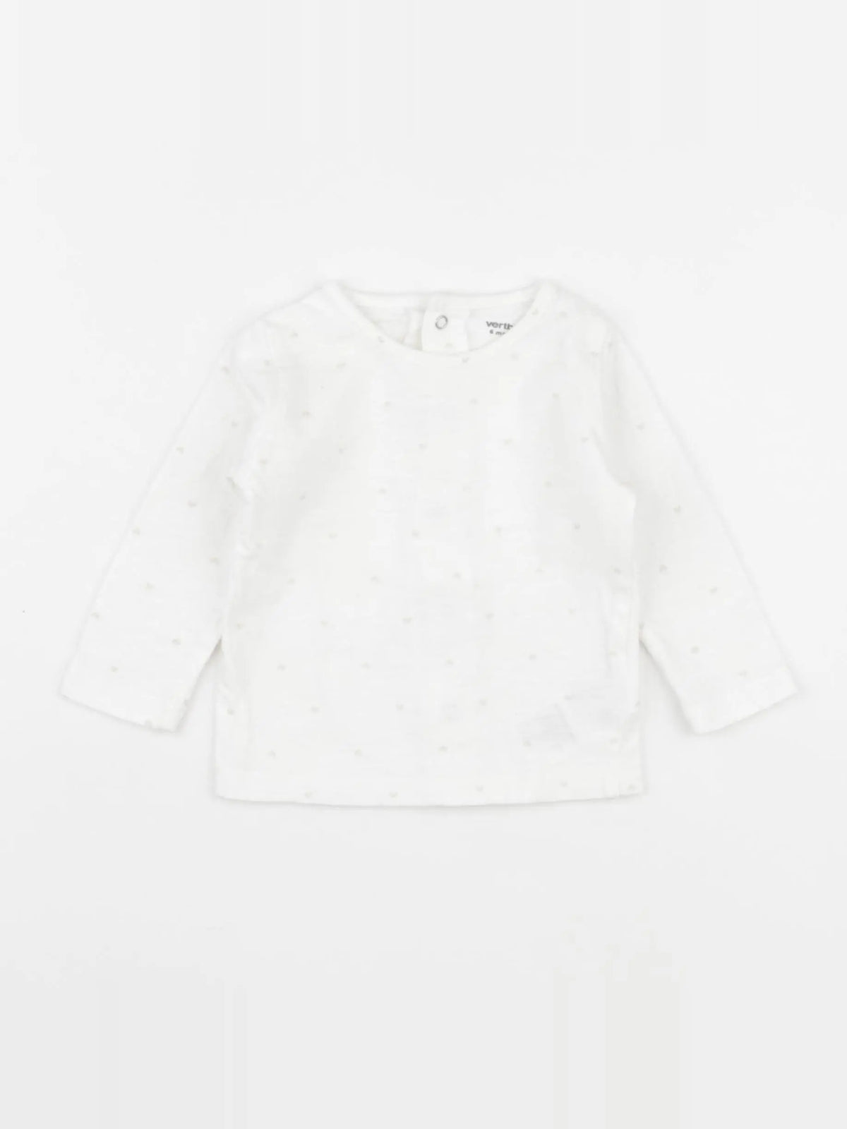 Vertbaudet - tee-shirt blanc - 6 mois