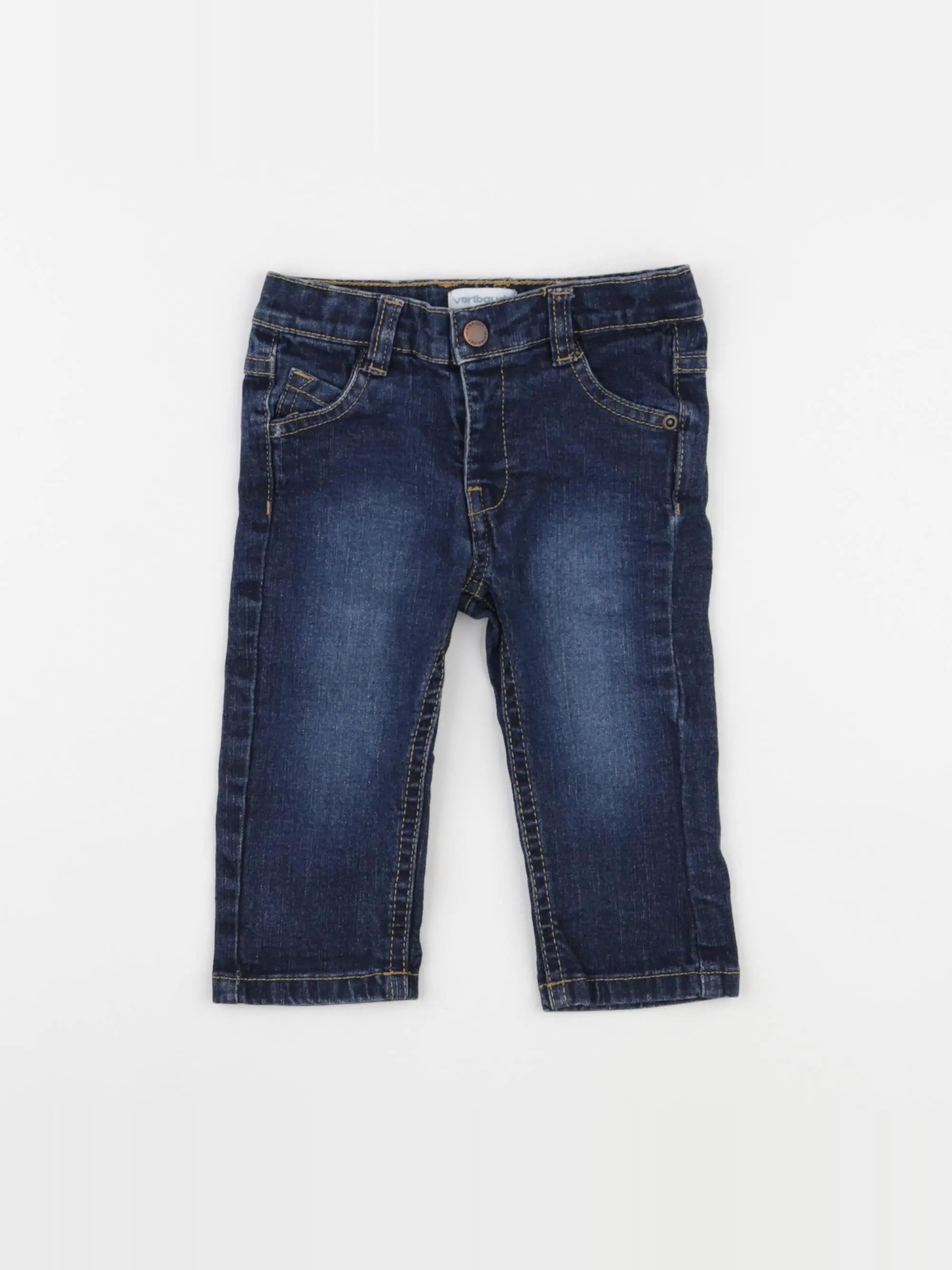 Vertbaudet - jean bleu - 9 mois