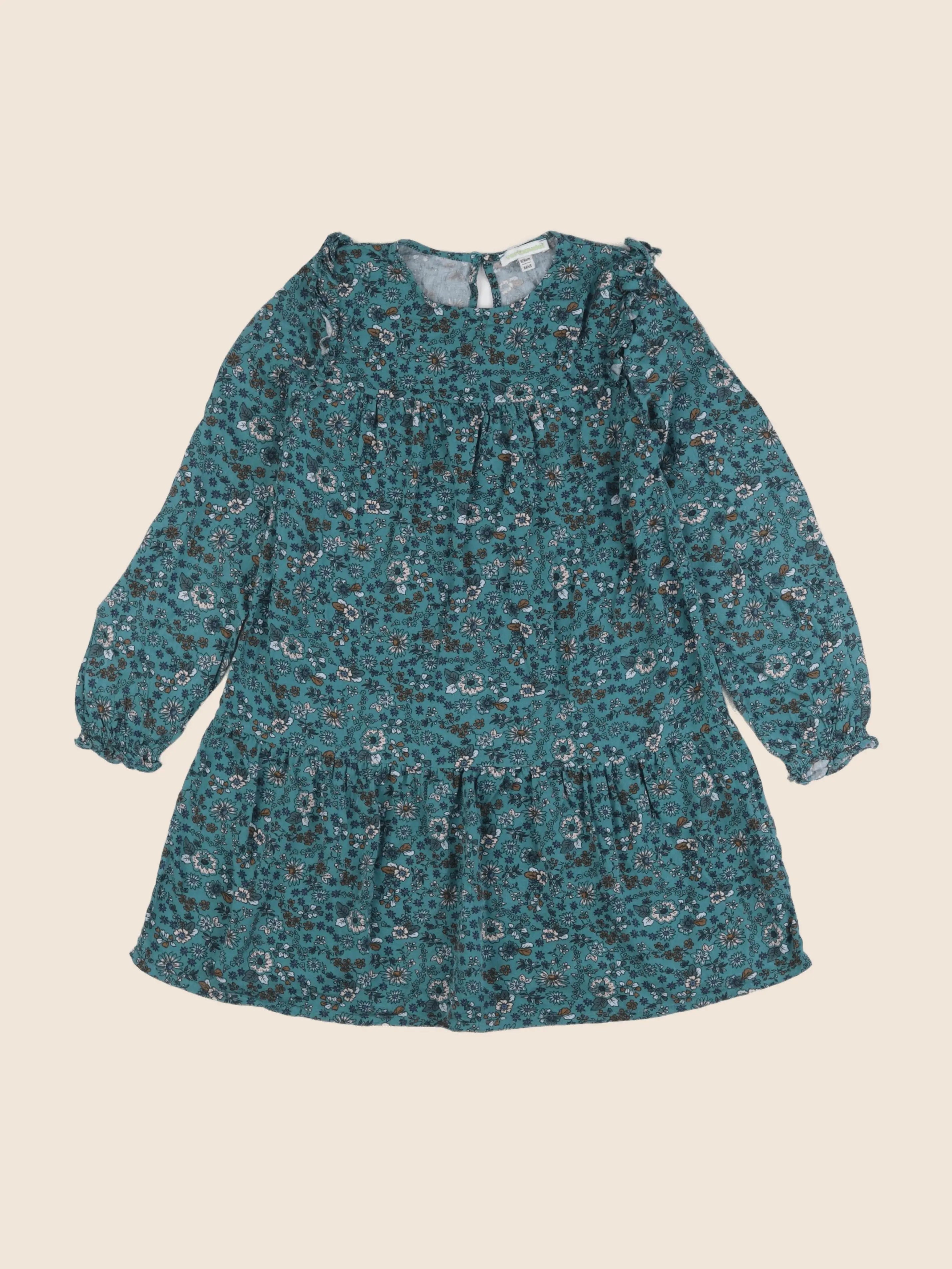 Vertbaudet - robe vert - 8 ans