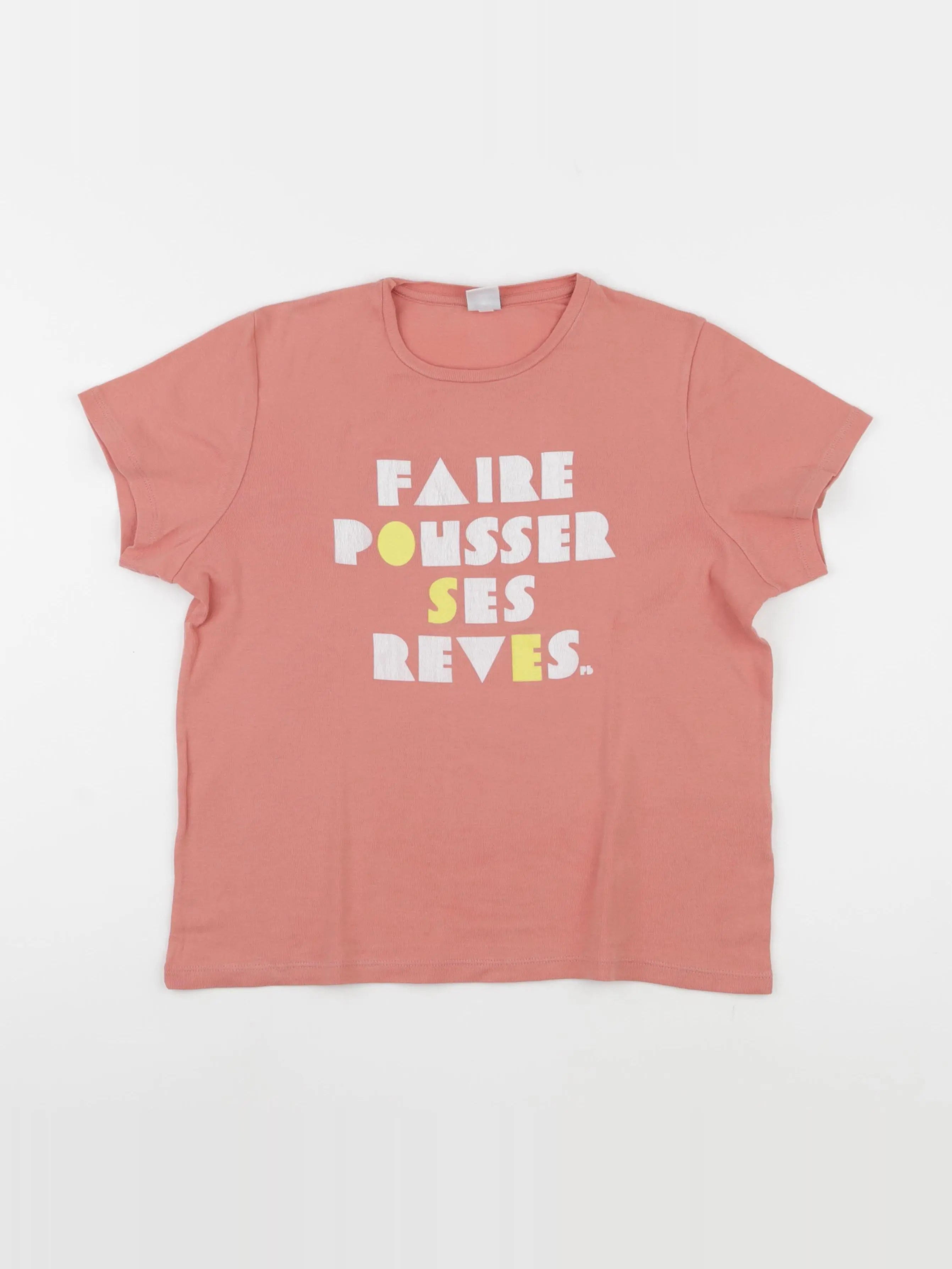 Petit Bateau - tee-shirt rose - 12 ans
