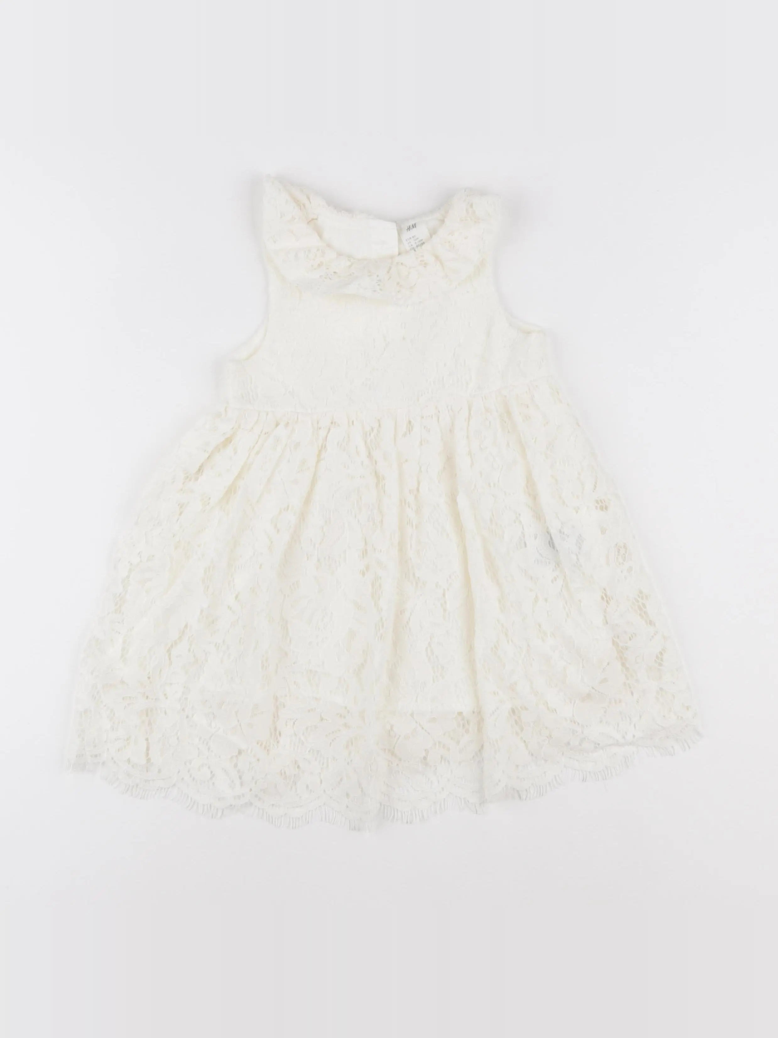 H&M - robe blanc - 12 mois
