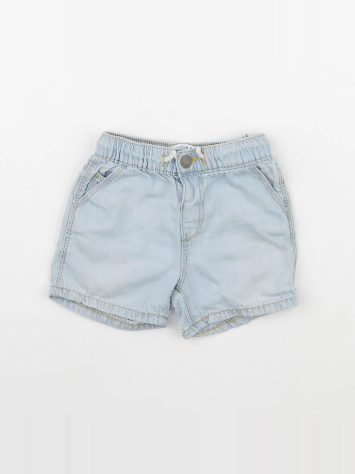 Zara - short bleu - 6/9 mois