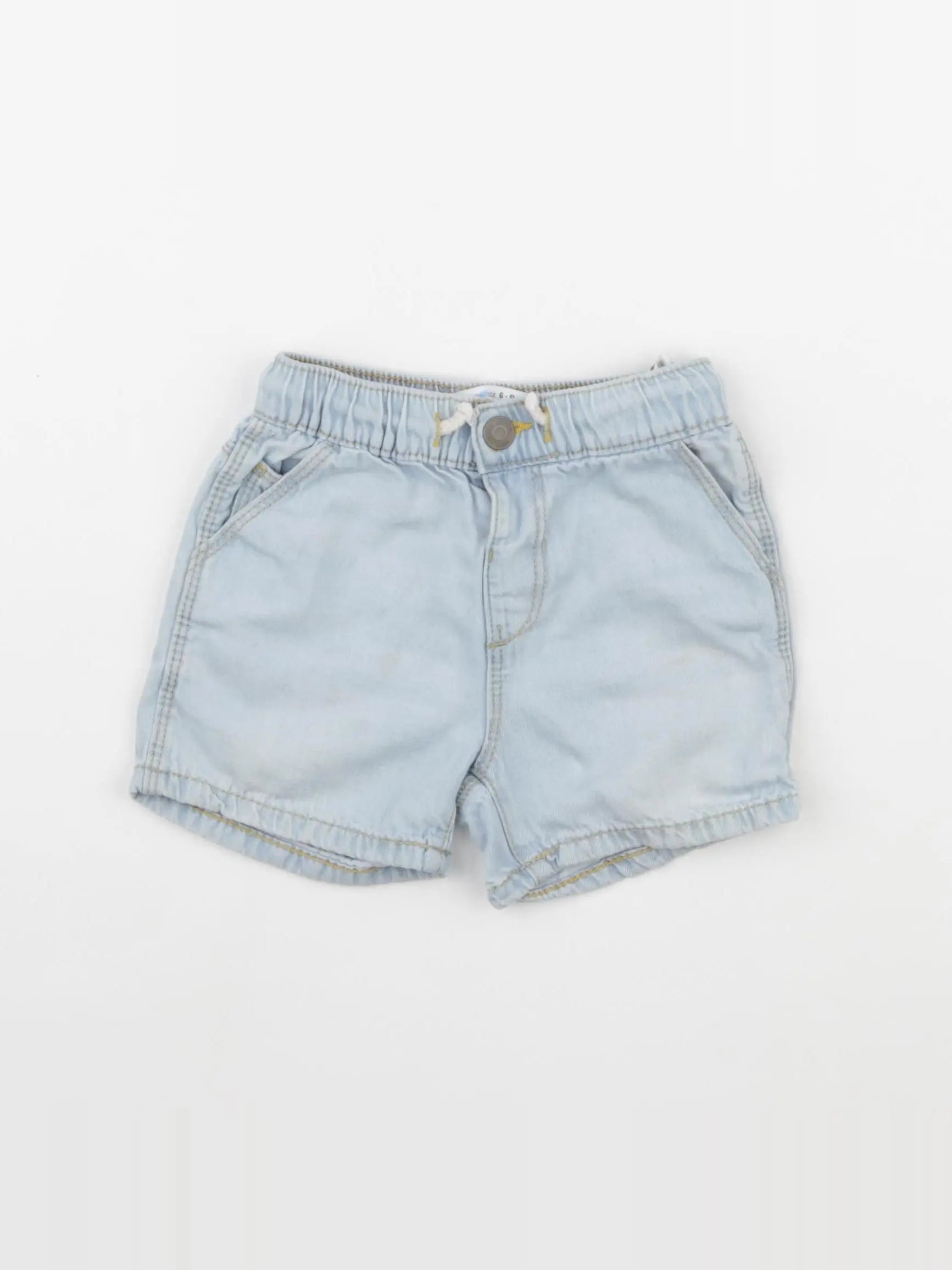 Zara - short bleu - 6/9 mois