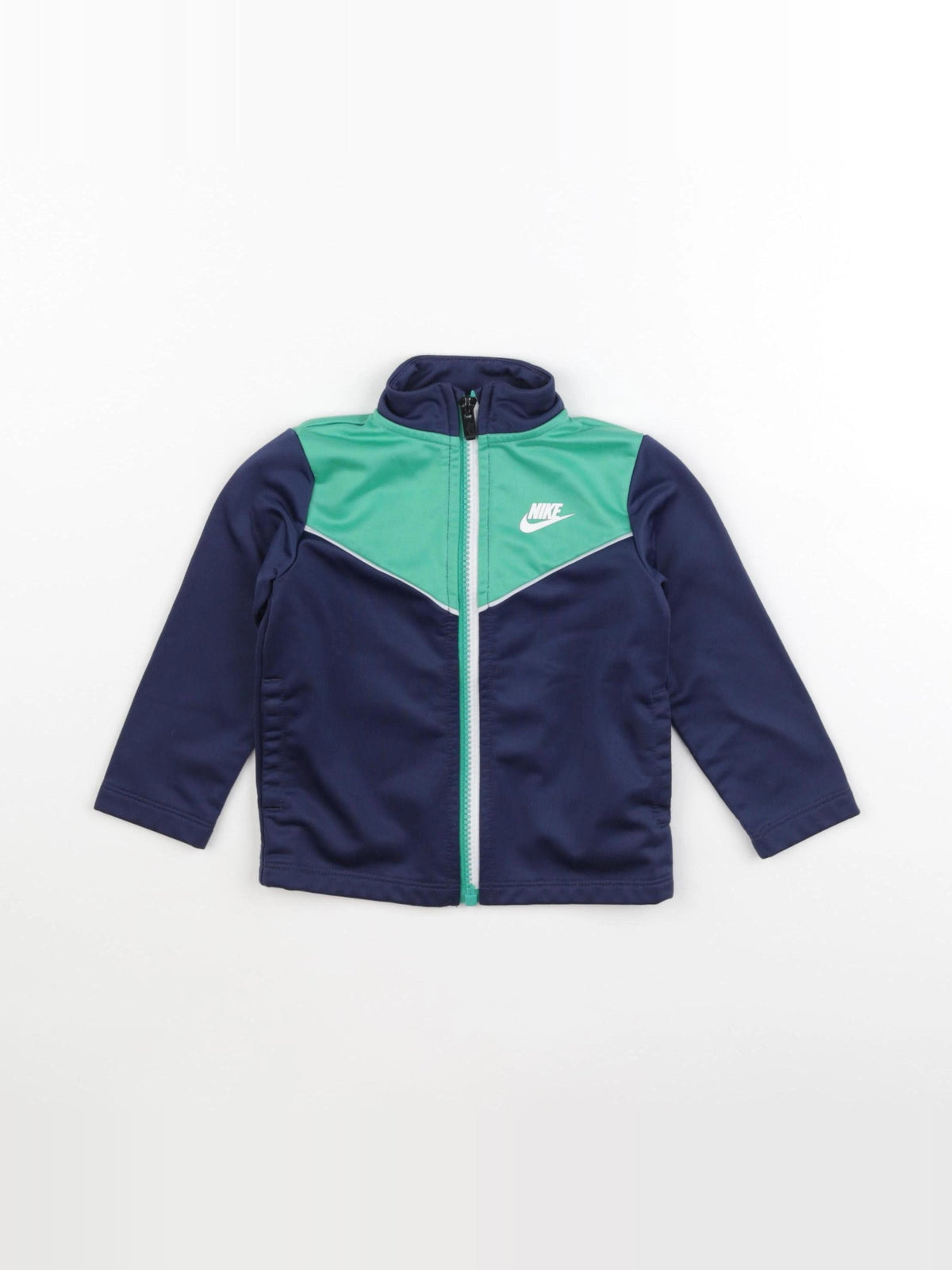 Nike - sweat bleu, vert - 18 mois
