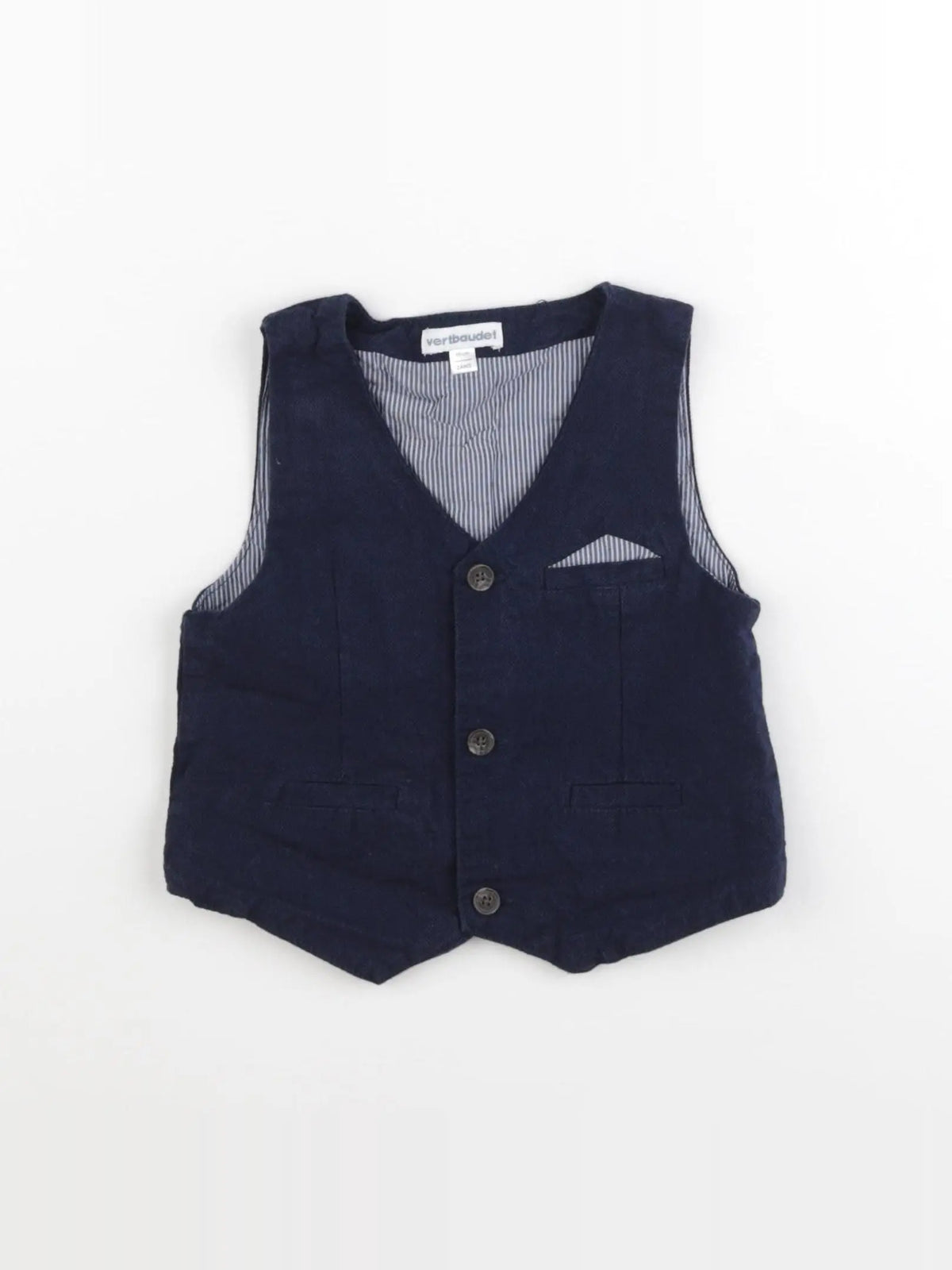 Vertbaudet - gilet bleu - 2 ans