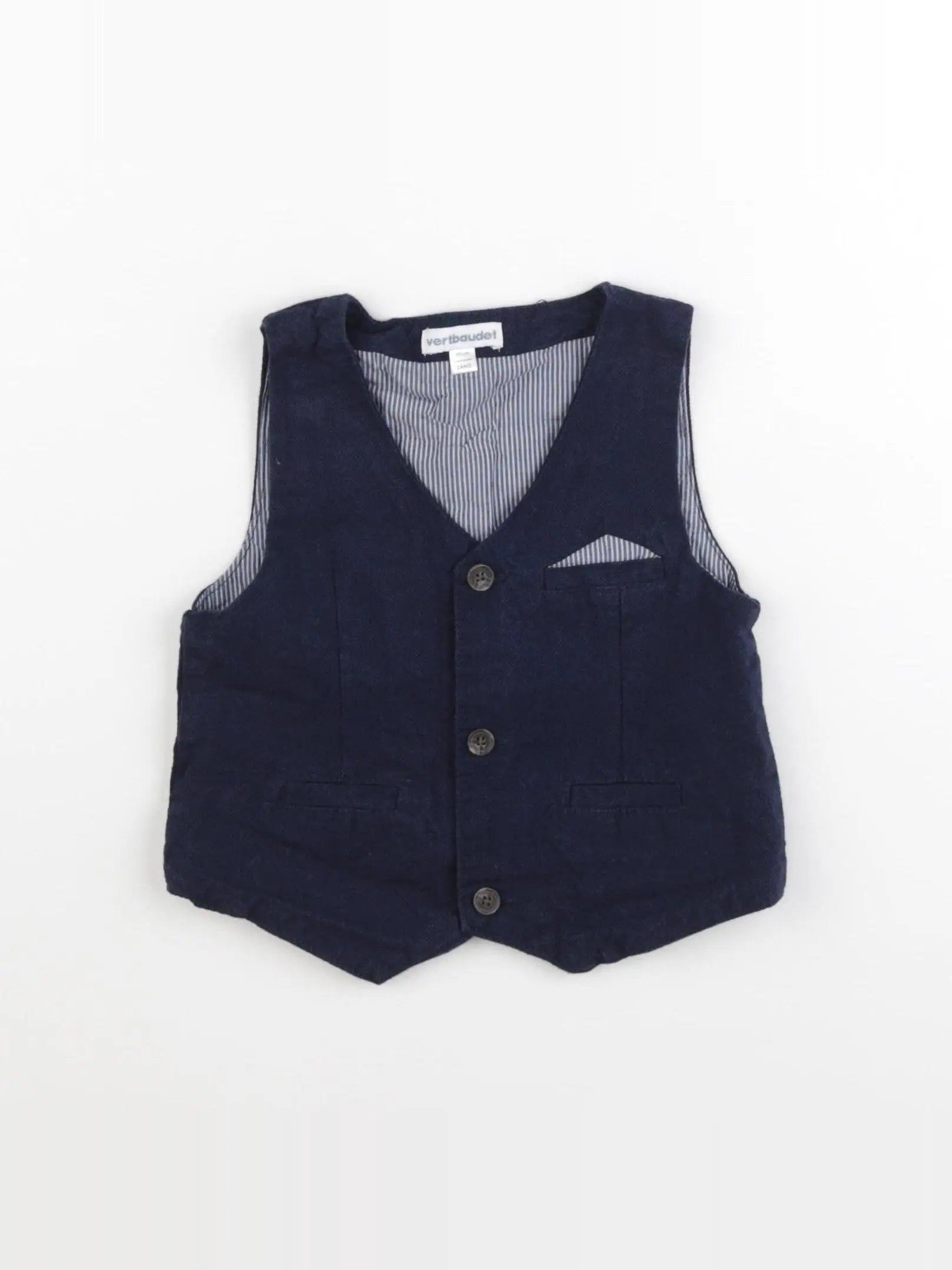 Vertbaudet - gilet bleu - 2 ans